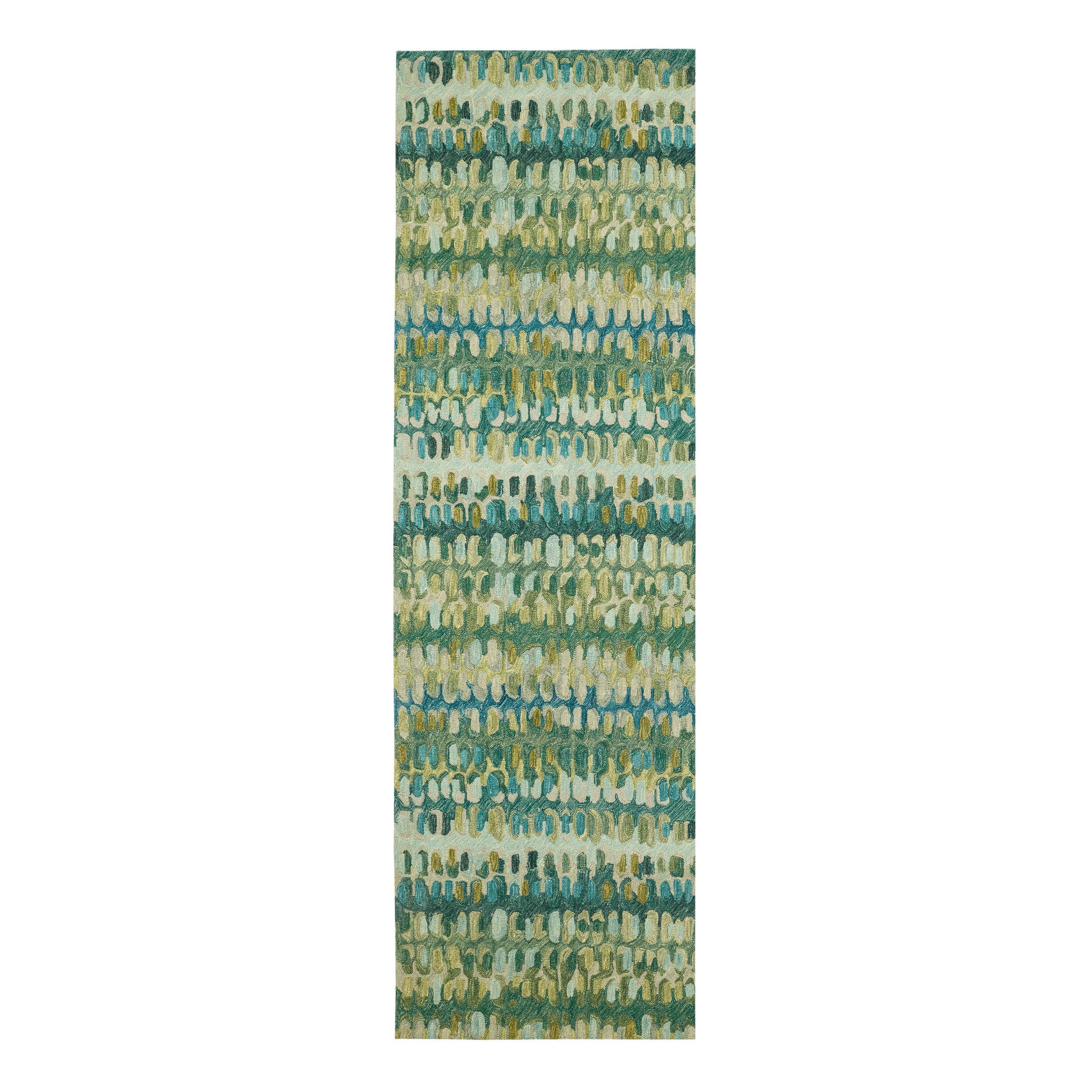 Paint Chip Hand Micro Hooked Wool Rug | Moss - Image 4