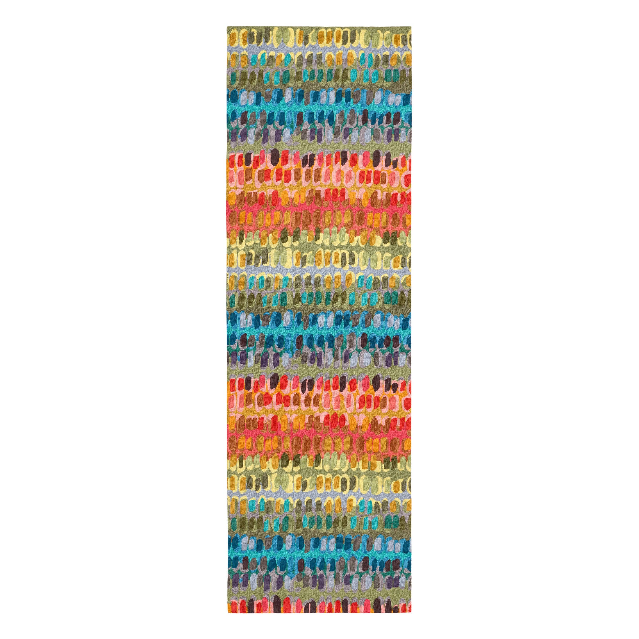 Paint Chip Hand Micro Hooked Wool Rug | Multi - Image 3