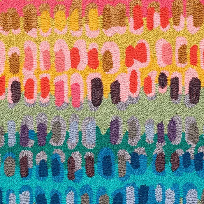 Paint Chip Machine Washable Rug Swatch | Multi