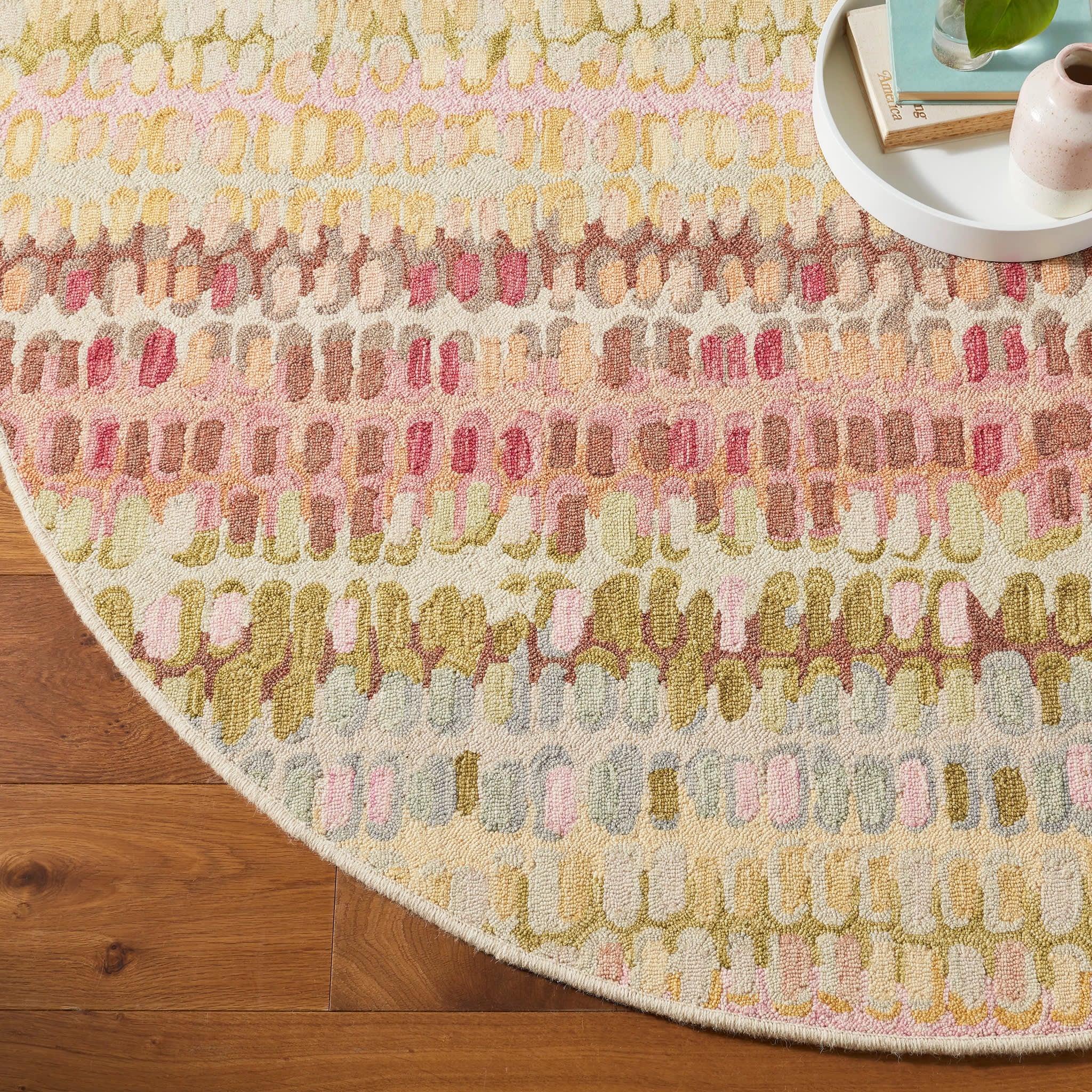 Paint Chip Hand Micro Hooked Wool Custom Rug | Pastel - Image 5