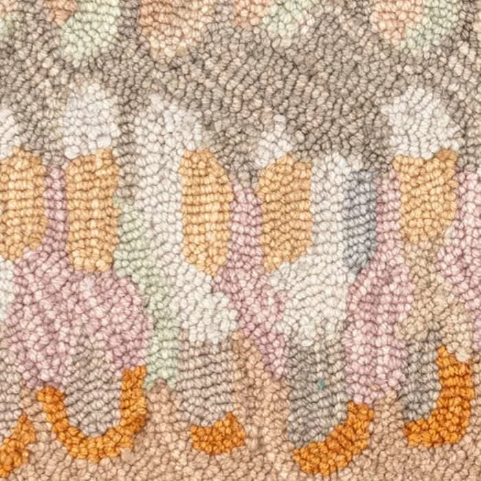 Paint Chip Hand Micro Hooked Wool Rug Swatch | Stone