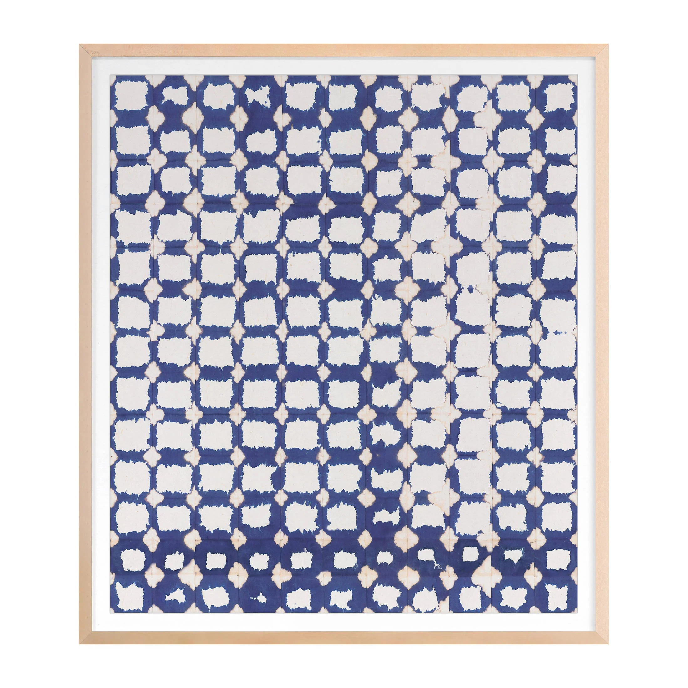 Painterly Blocks Wall Art | Blue