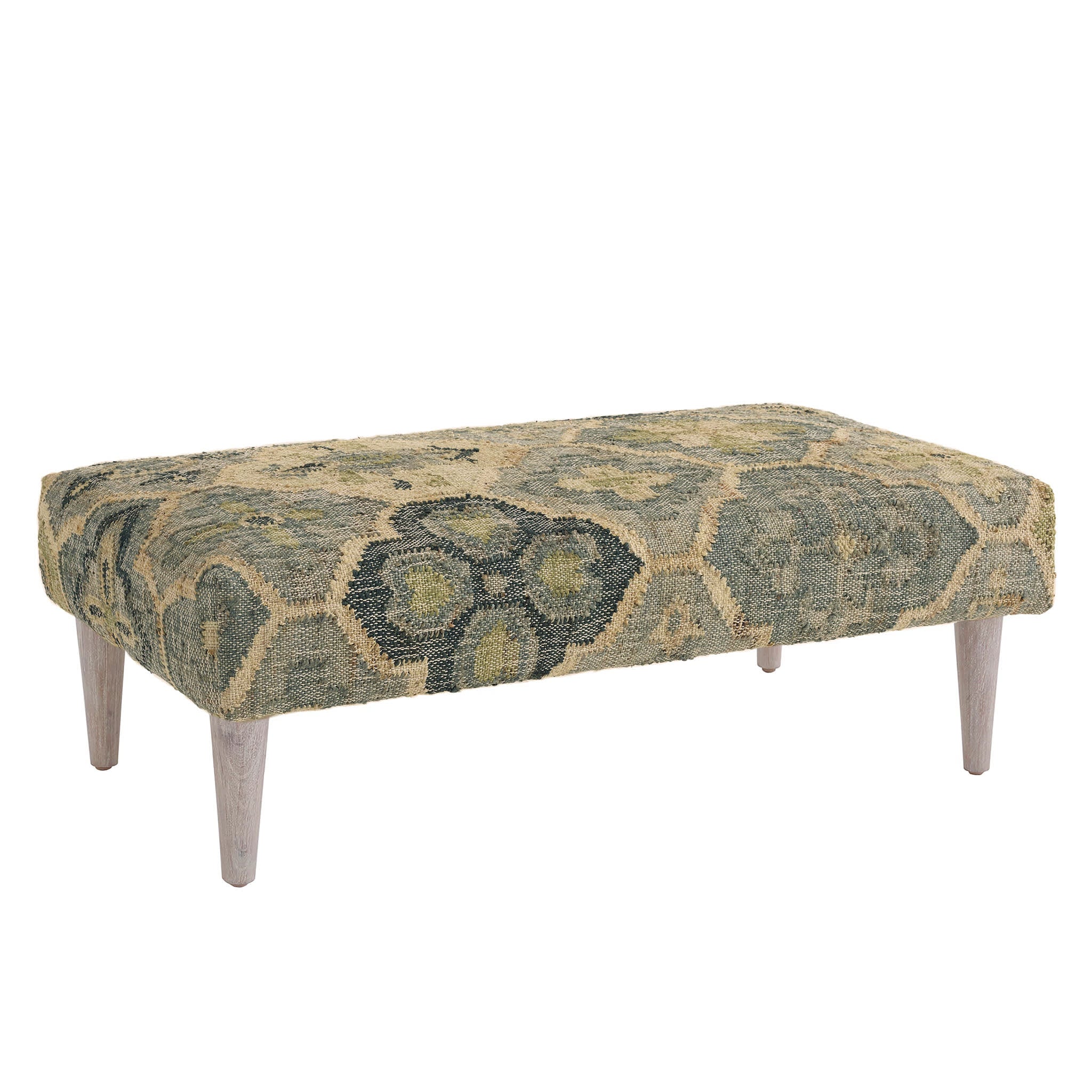 Pali Rug Ottoman | Evergreen - Image 6