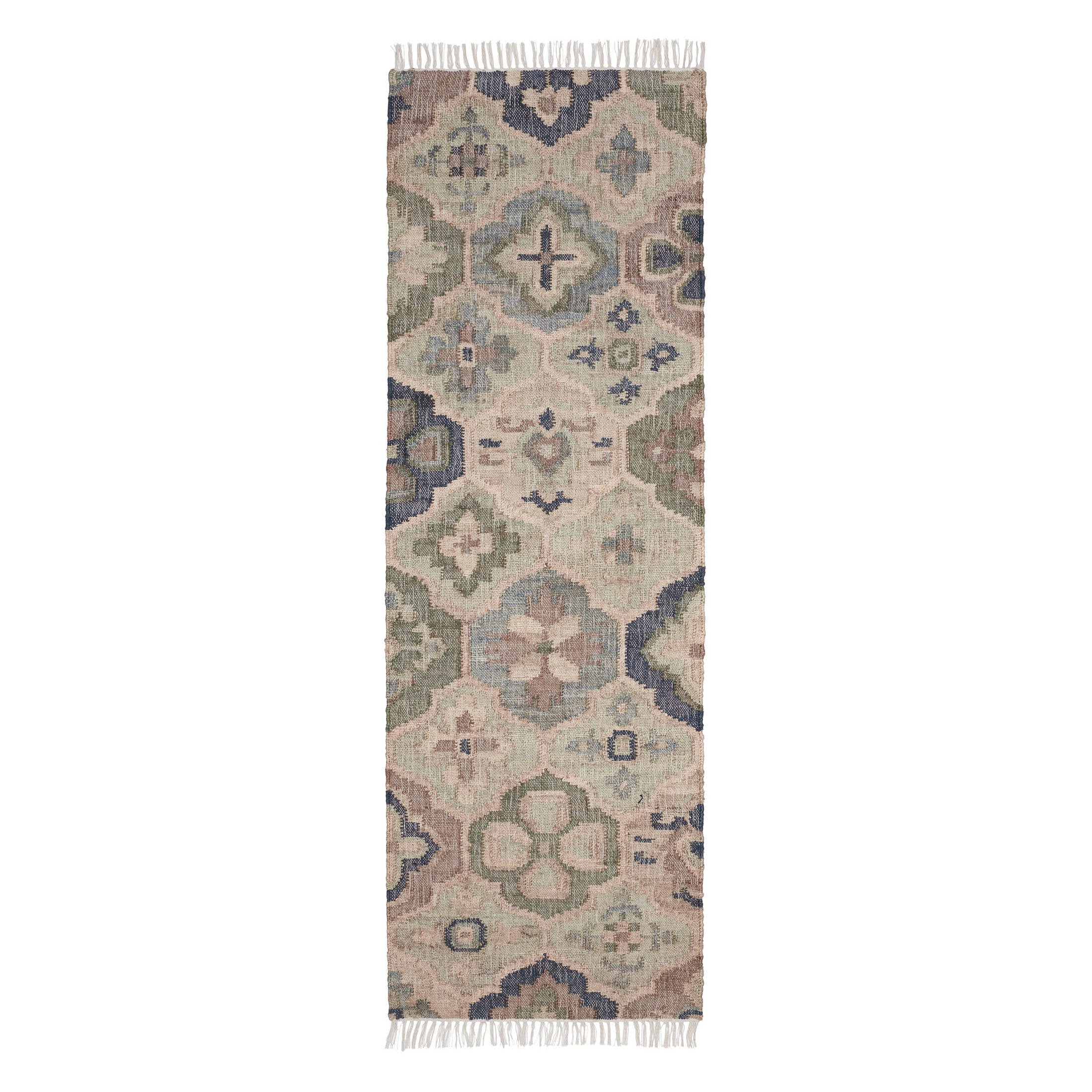 Pali Handwoven Jute Rug | Blue - Image 3