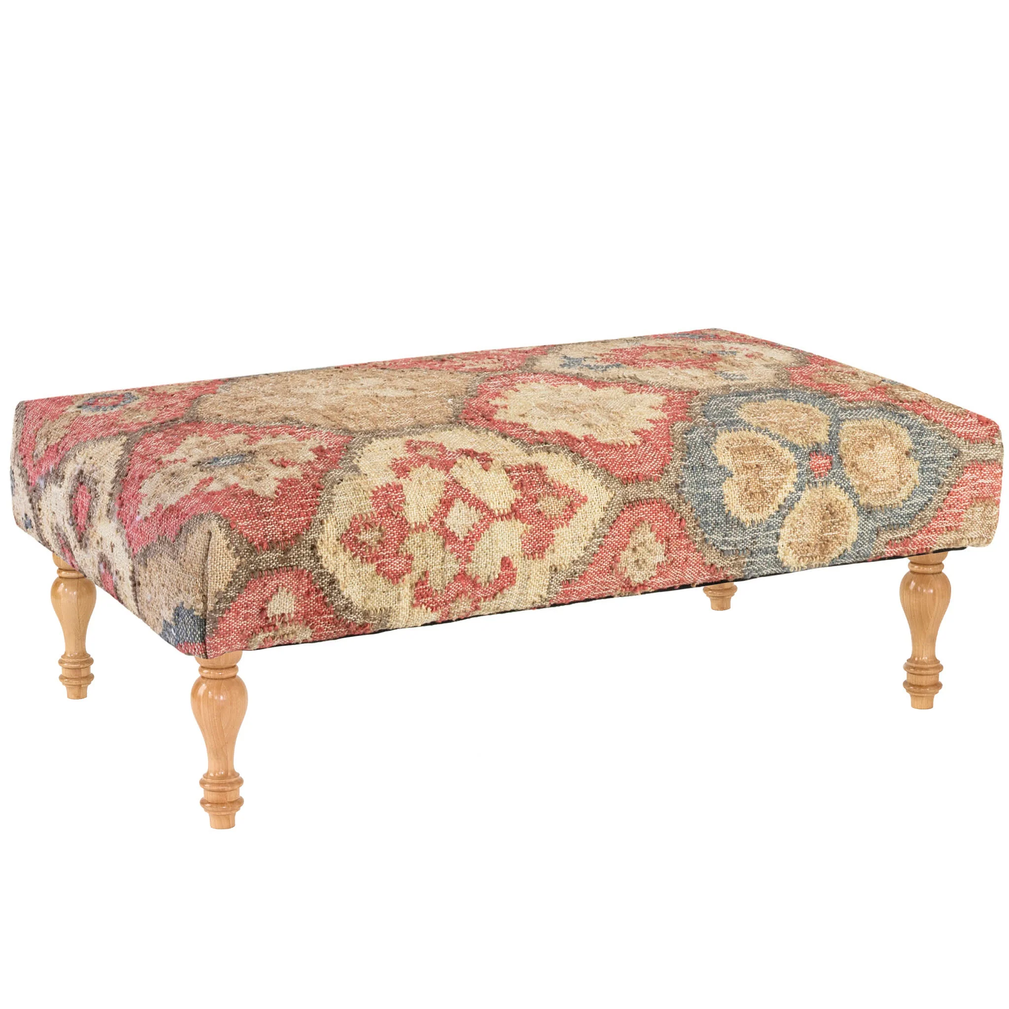 Pali Custom Rug Ottoman | Multi - Image 2
