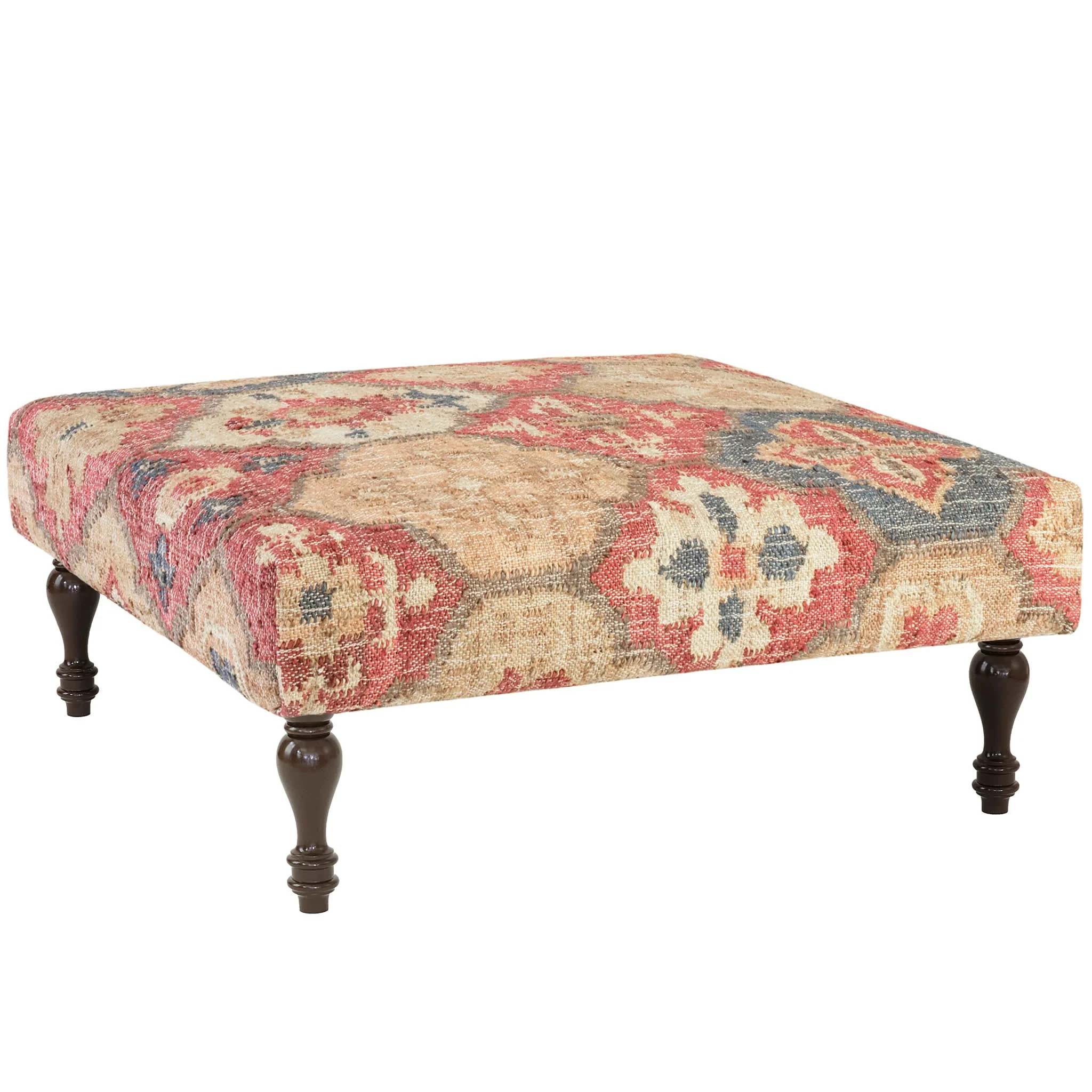 Pali Custom Rug Ottoman | Multi - Image 2