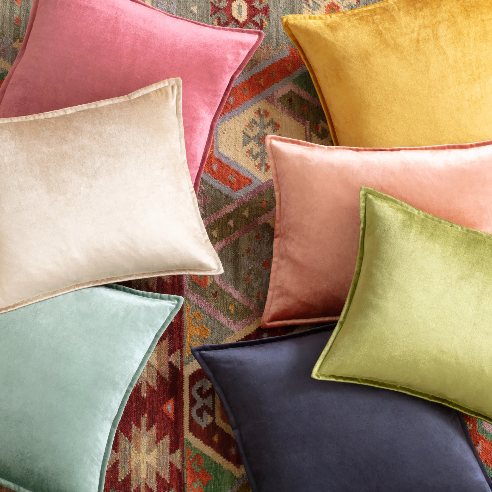 Panne Velvet Decorative Pillow Cover | Chartreuse - Image 5