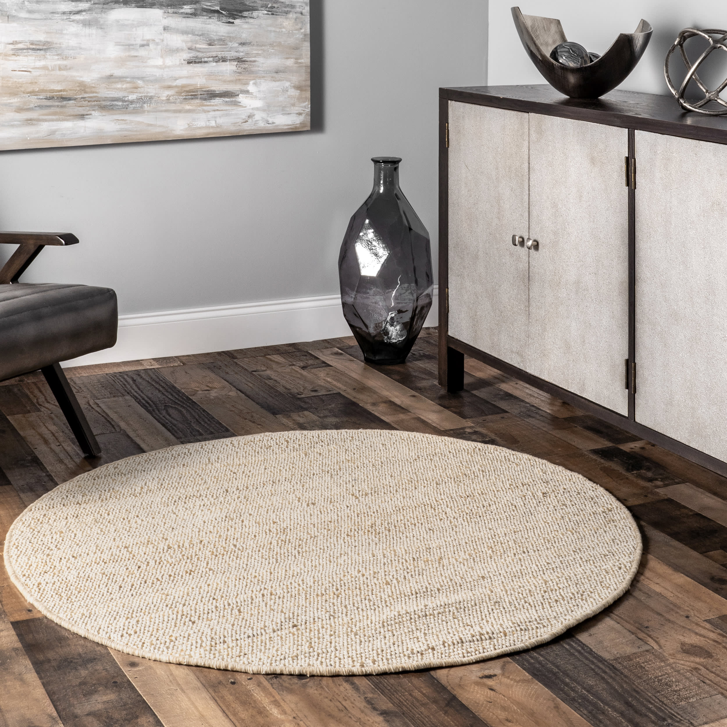 Marven Handwoven Jute-Blend Rug | Natural - Image 6