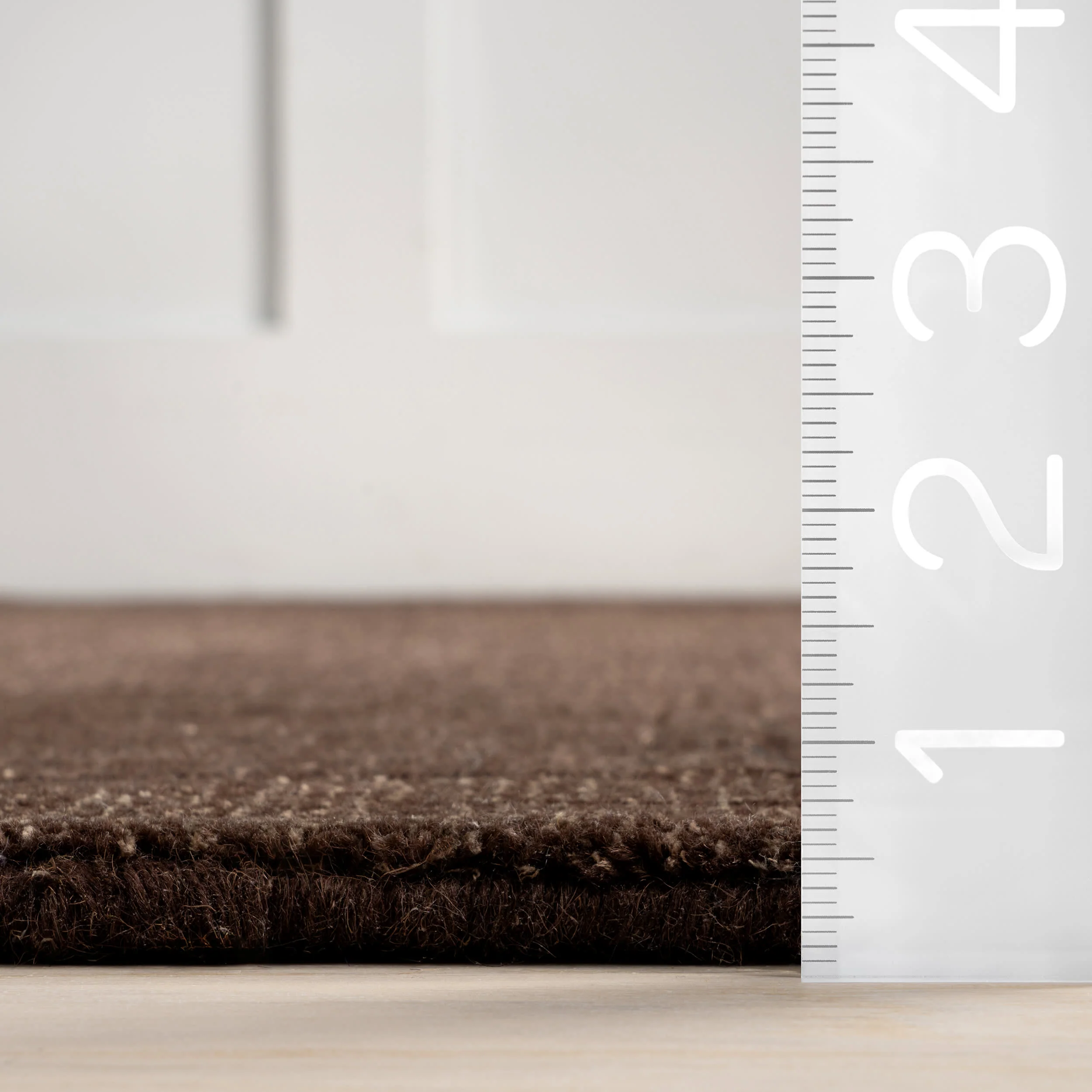 Lira High-Low Wool-Blend Rug | Truffle Brown - Image 5