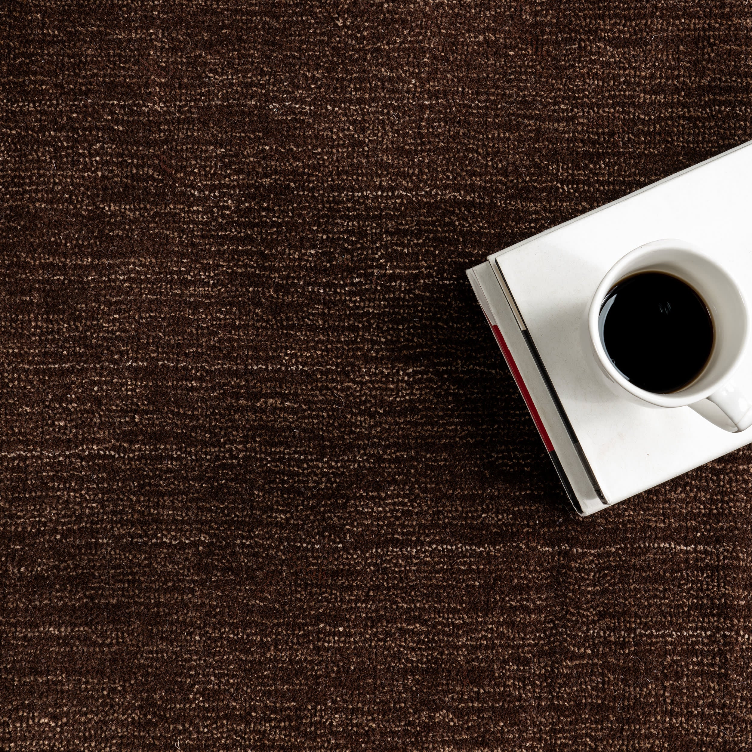 Lira High-Low Wool-Blend Rug | Truffle Brown - Image 6