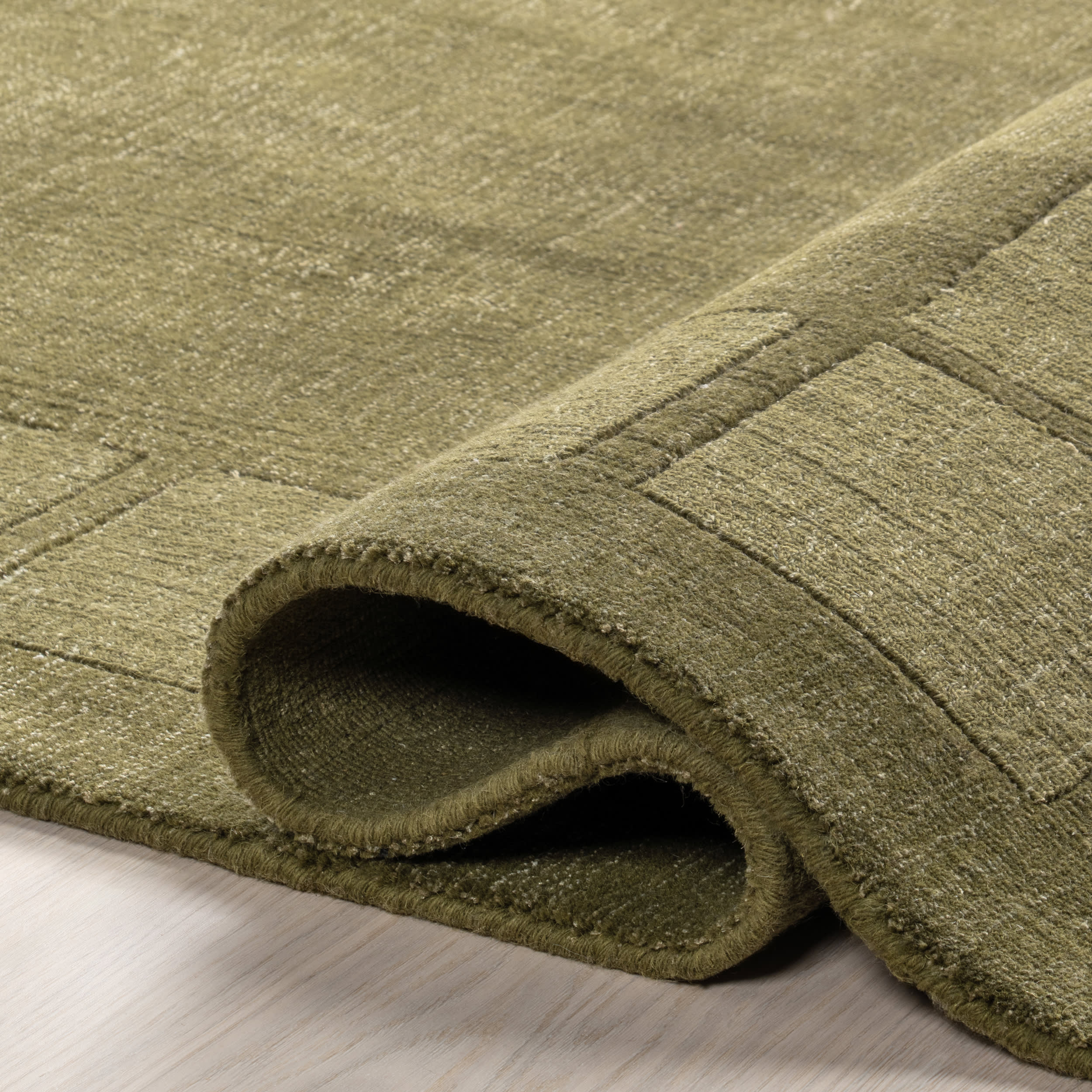Lira High-Low Wool-Blend Rug | Verdant Green - Image 10
