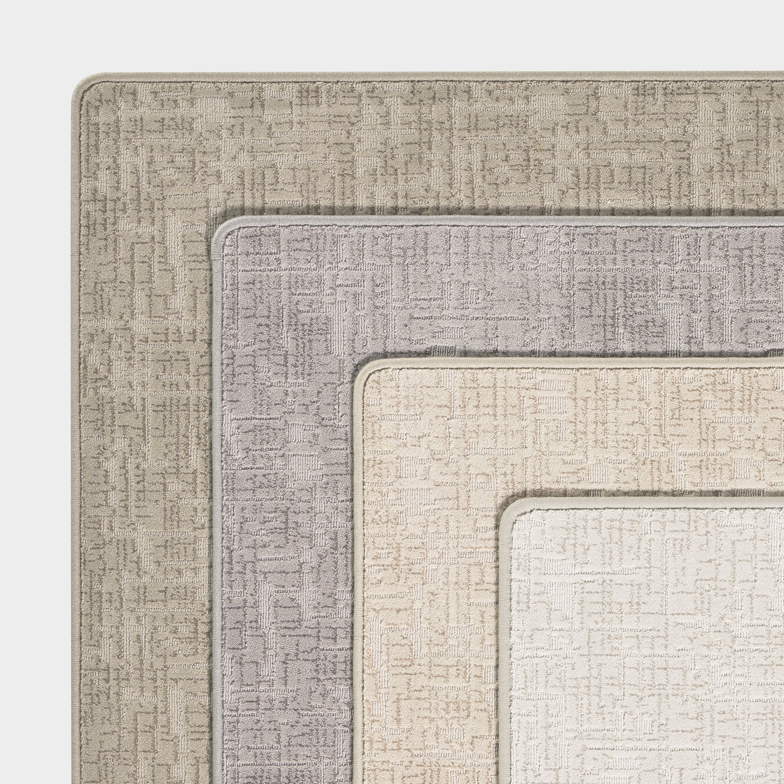 Phoebe Distressed Crosshatch Custom Rug | Beige - Image 5