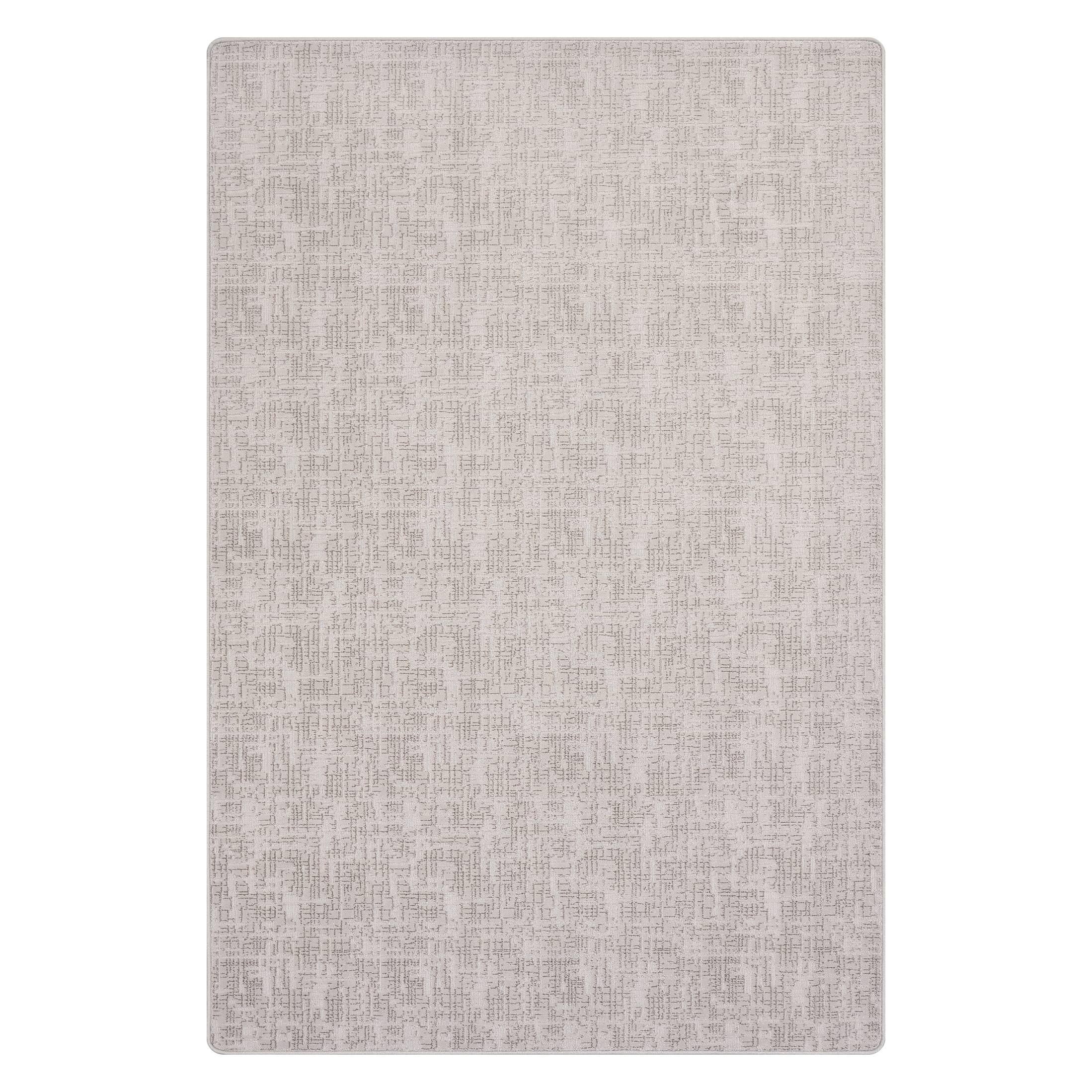 Phoebe Distressed Crosshatch Custom Rug | Grey