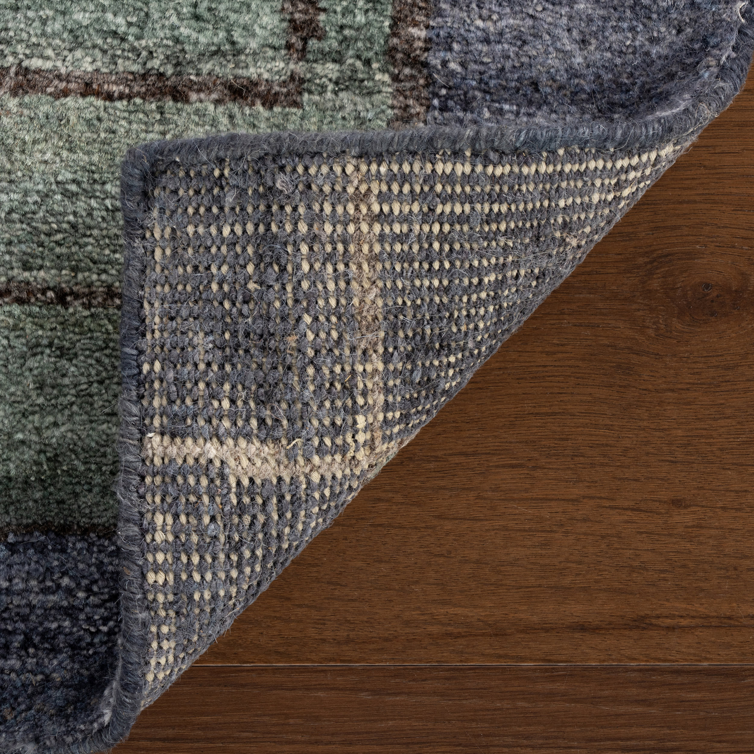 Ramila Modern Bordered Rug | Blue - Image 2