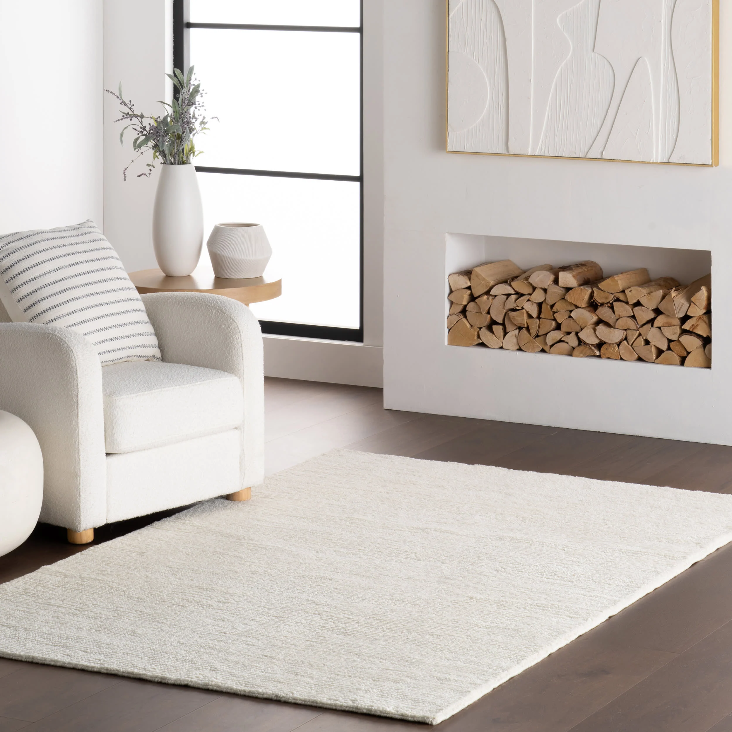Ramsey Hand Knotted Wool Rug | Ivory - Image 2