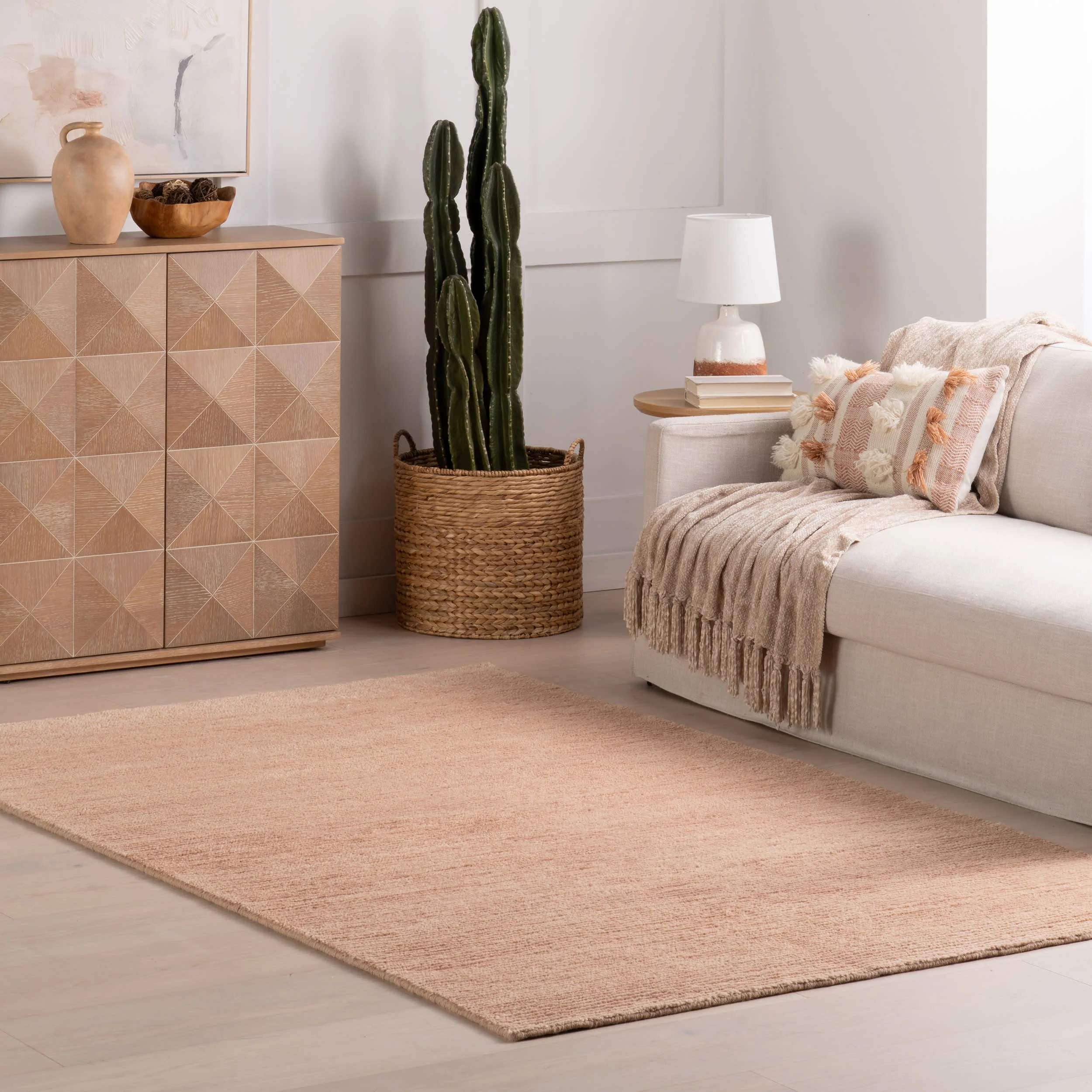 Ramsey Hand Knotted Wool Rug | Rose Quartz - Image 2