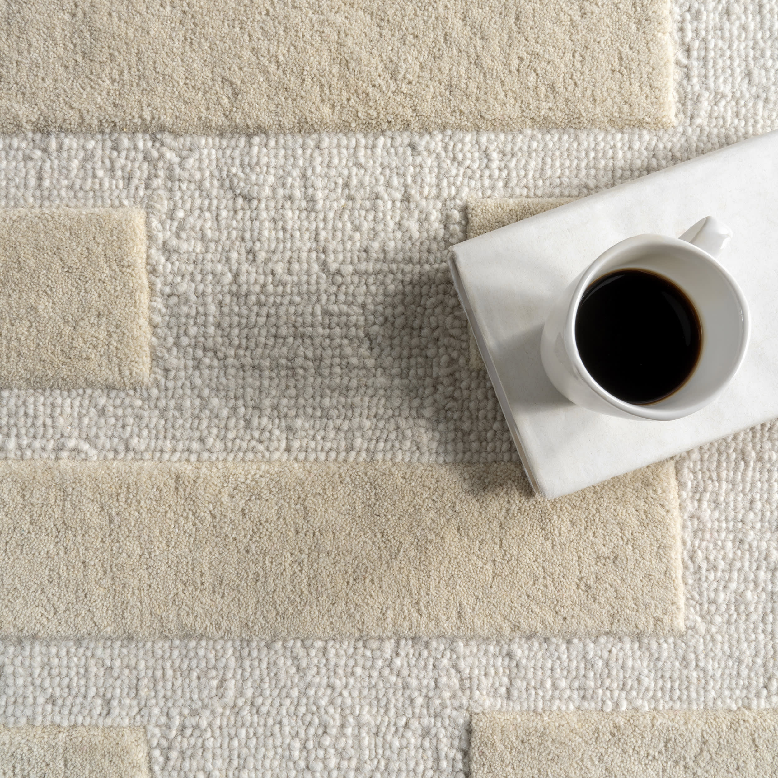 Luca High-Low Wool Rug | Ivory - Image 7