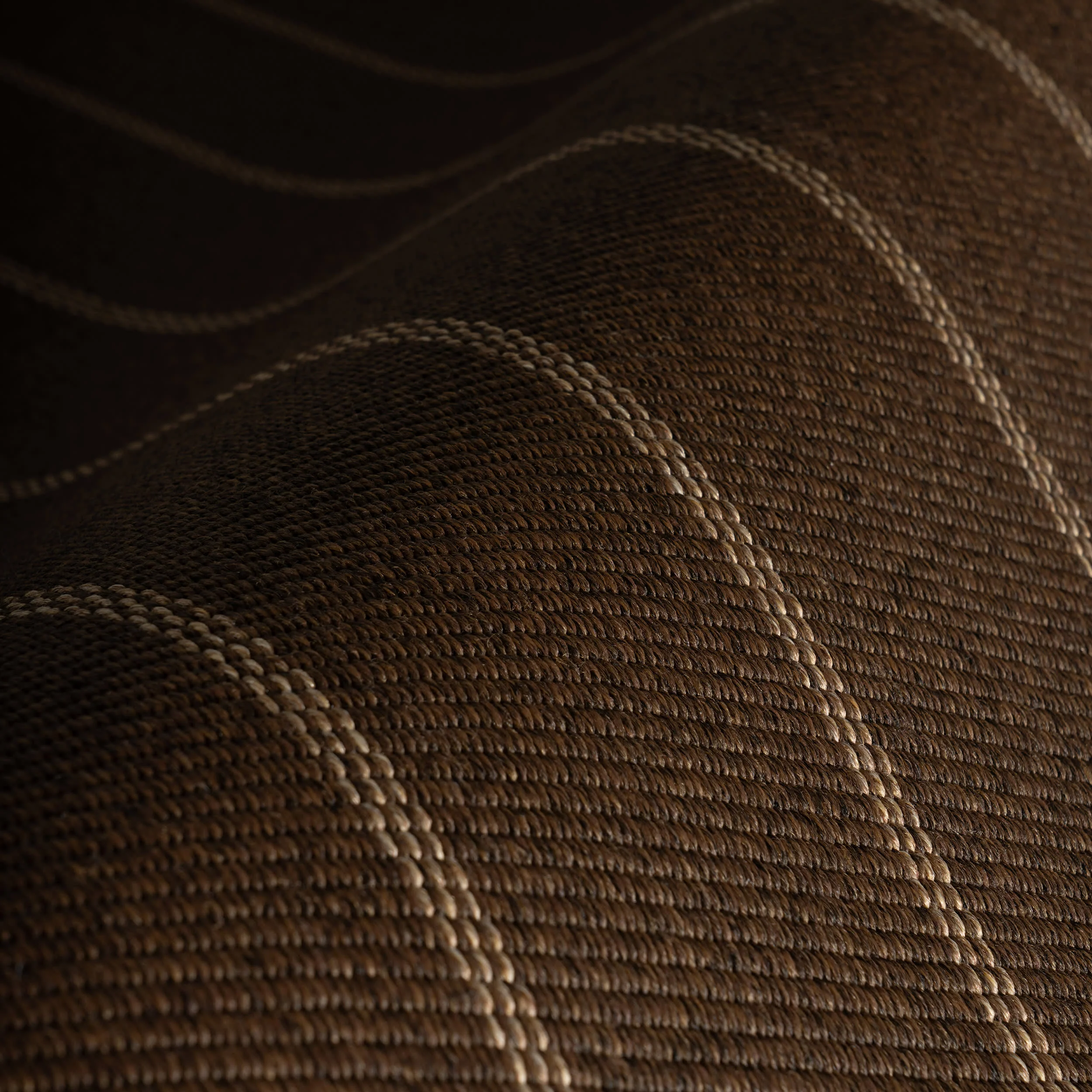 Riva Striped Coastal Indoor/Outdoor Custom Rug | Brown - Image 7