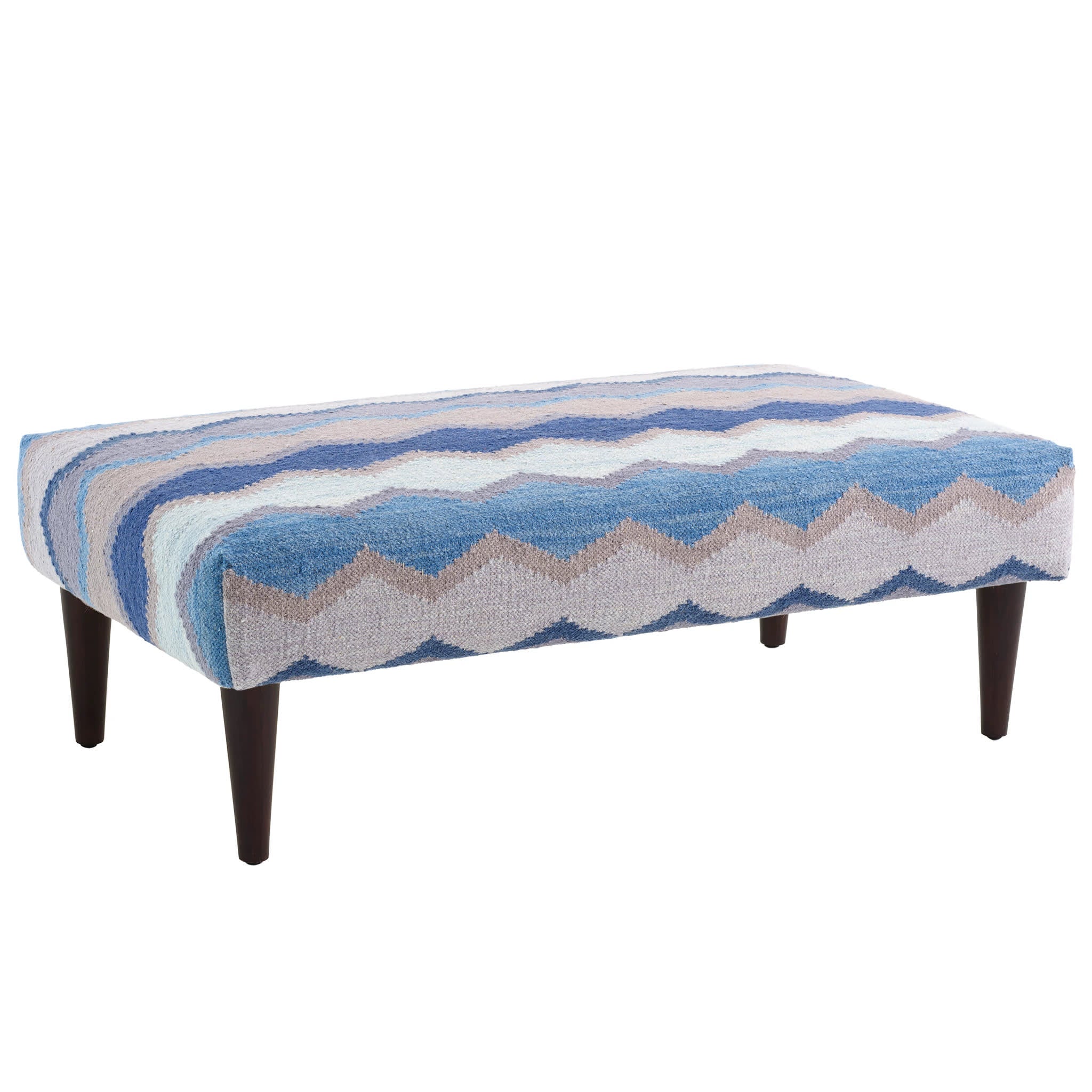 Safety Net Rug Ottoman | Blue - Image 2