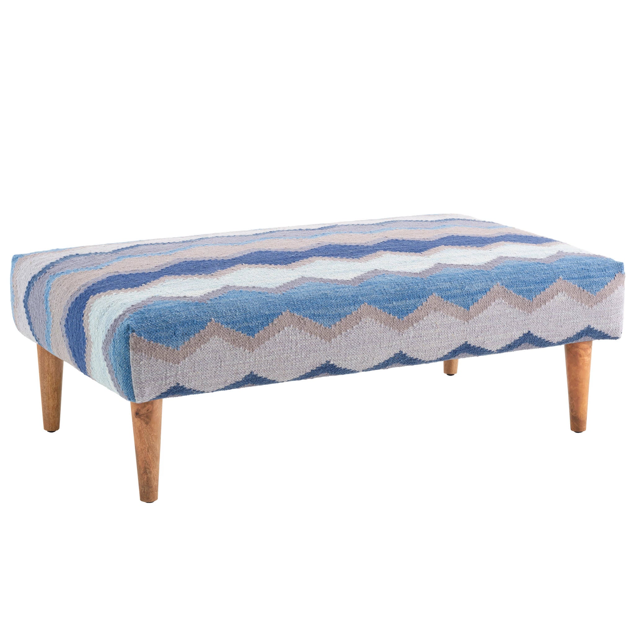 Safety Net Rug Ottoman | Blue - Image 5