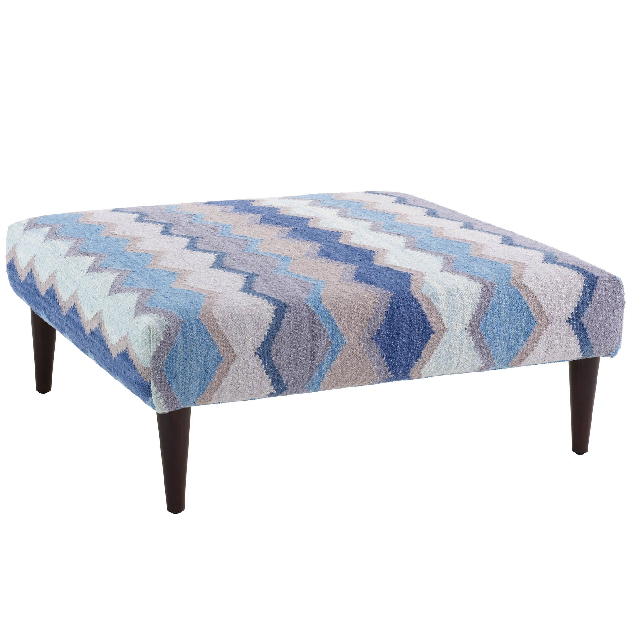 Safety Net Rug Ottoman | Blue - Image 5