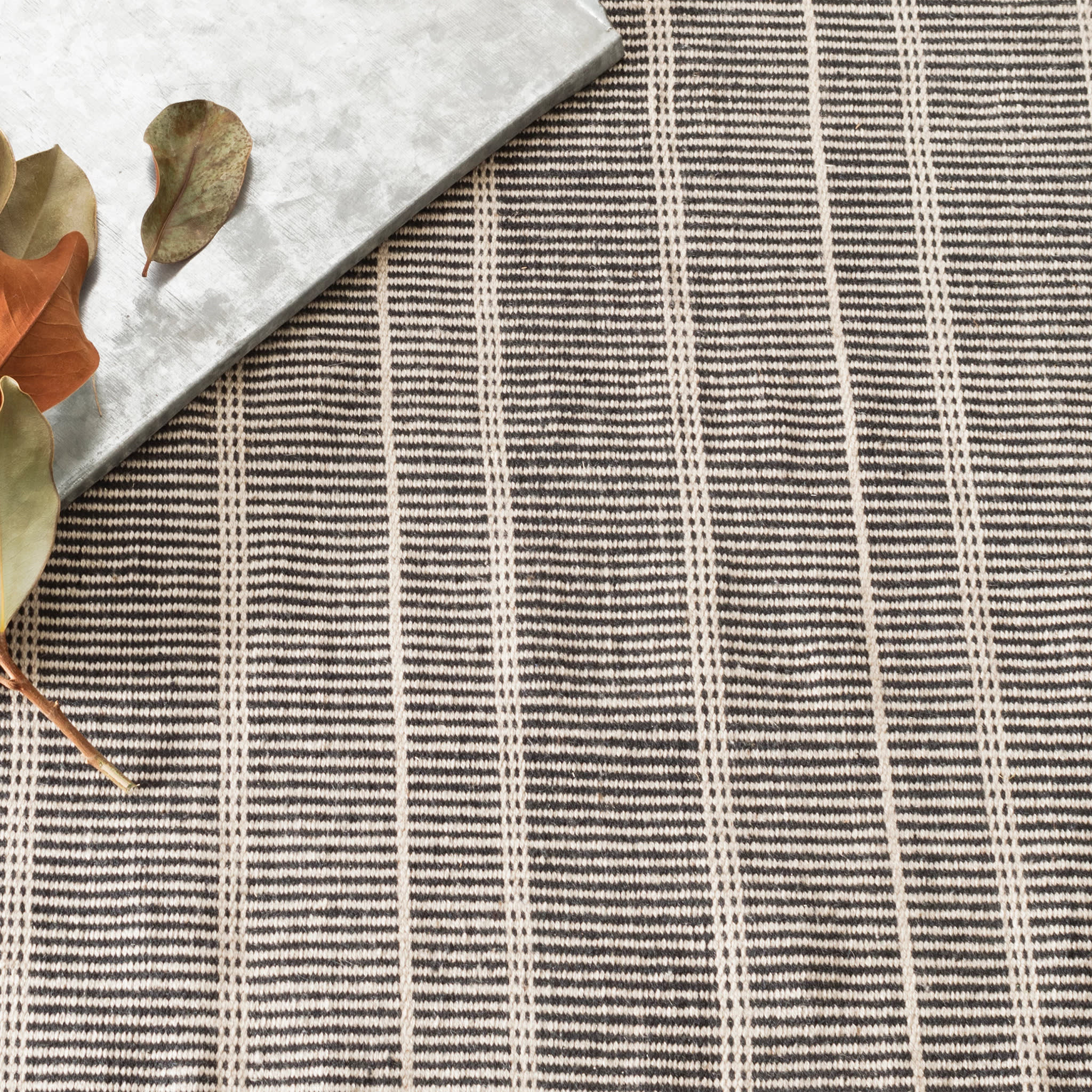 Samson Handwoven Indoor/Outdoor Custom Rug by Bunny Williams | Black - Image 3