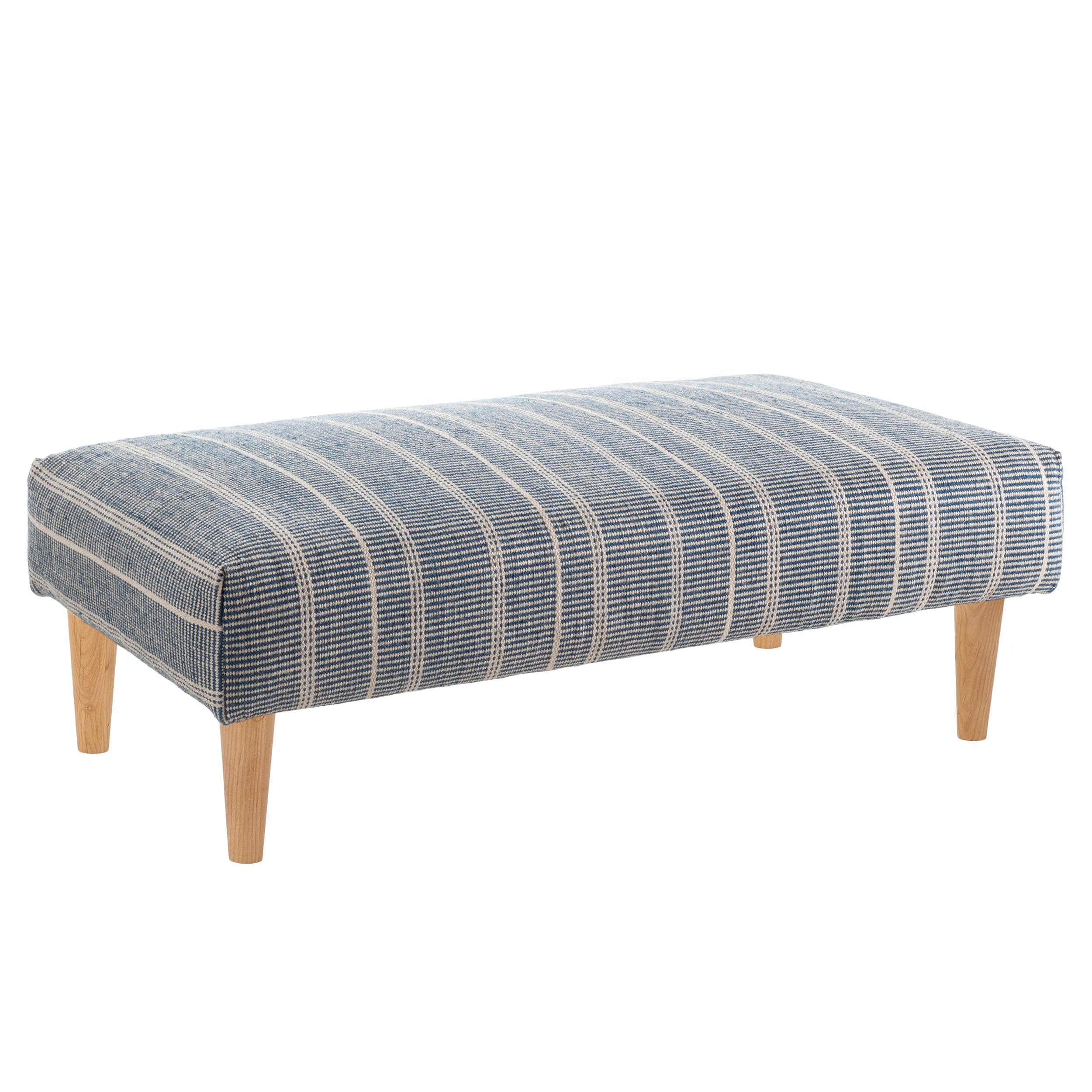 Samson PET Custom Rug Ottoman | Navy