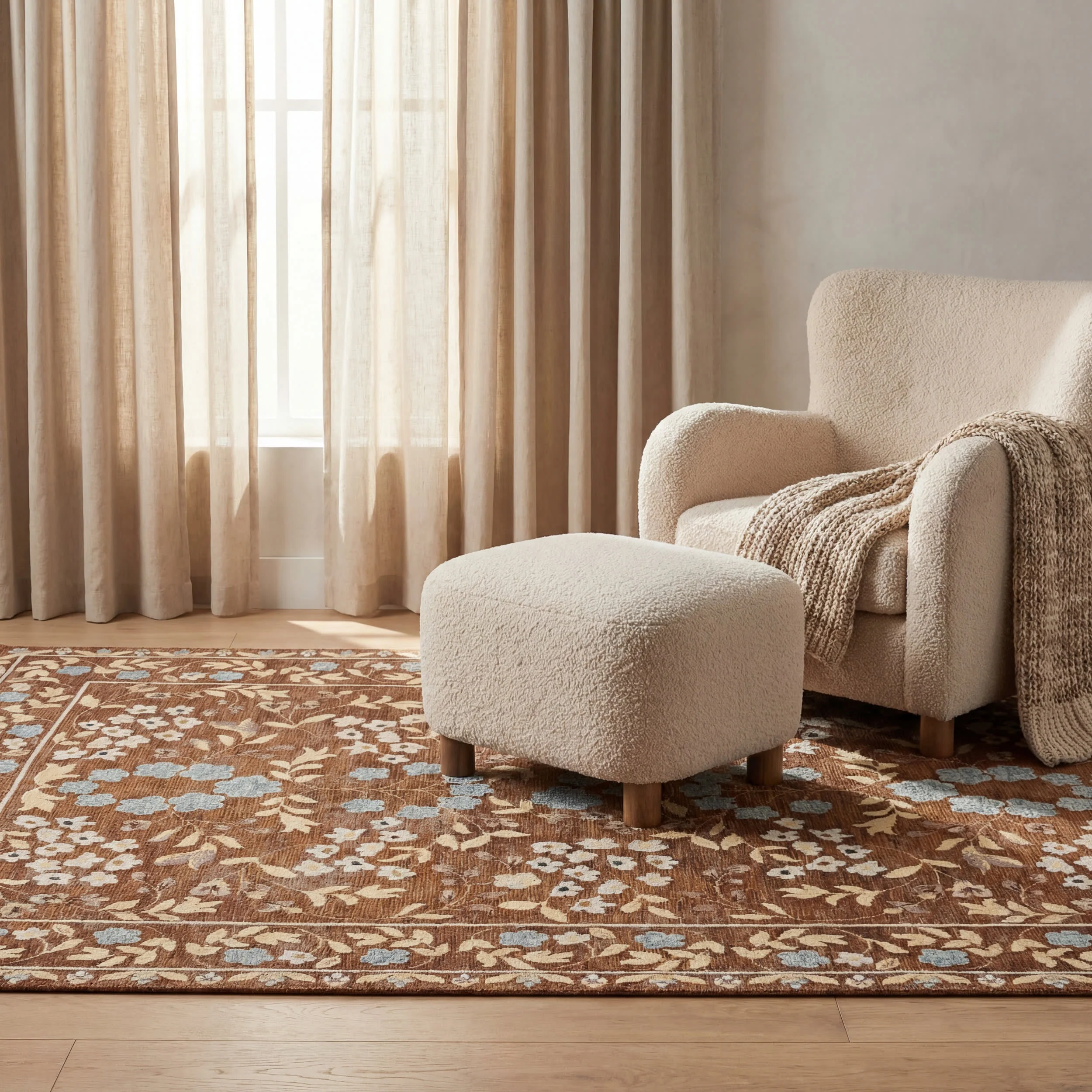 Briary Indoor/Outdoor Rug | Brown - Image 8