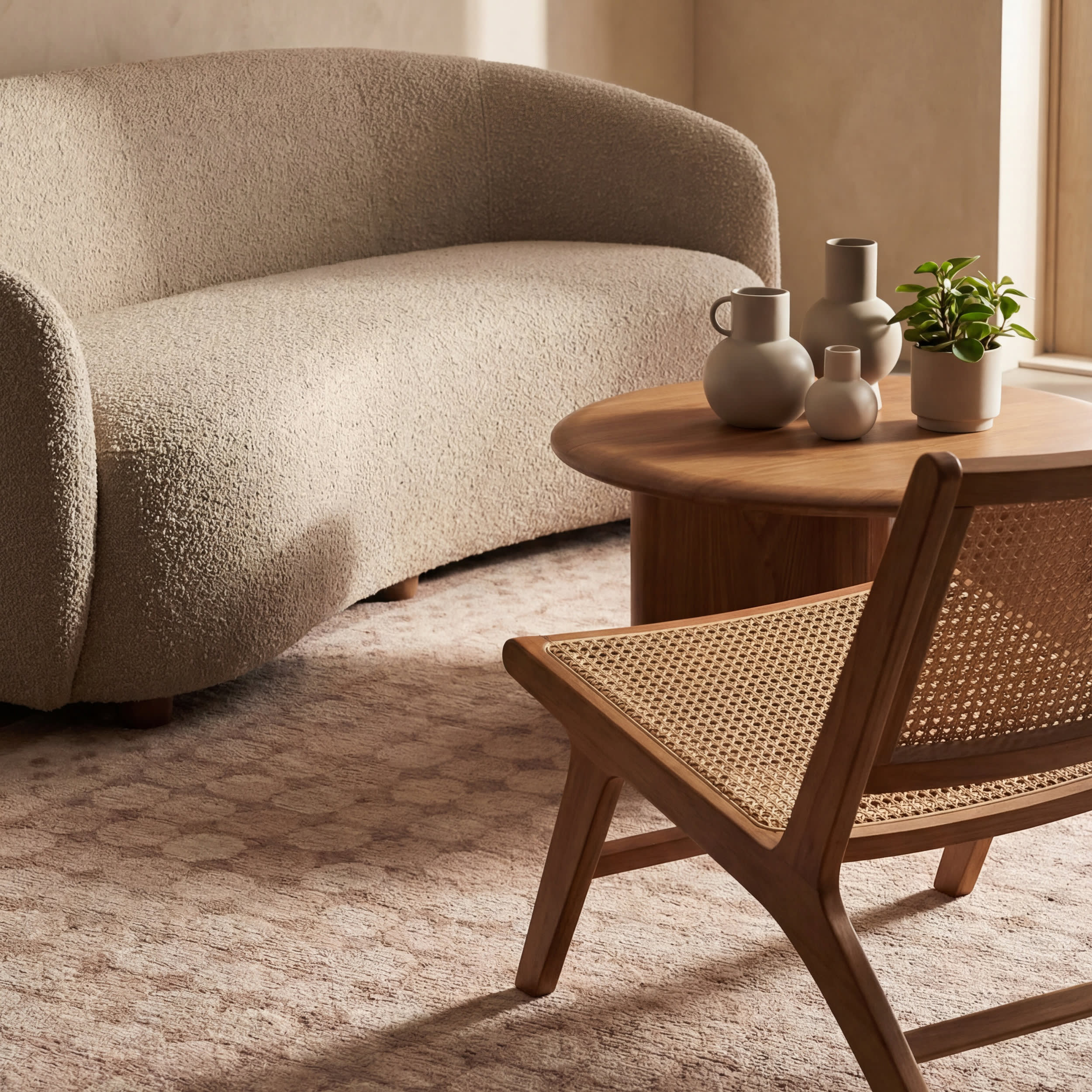 Selima Traditional Geometric Washable Rug | Peach - Image 8
