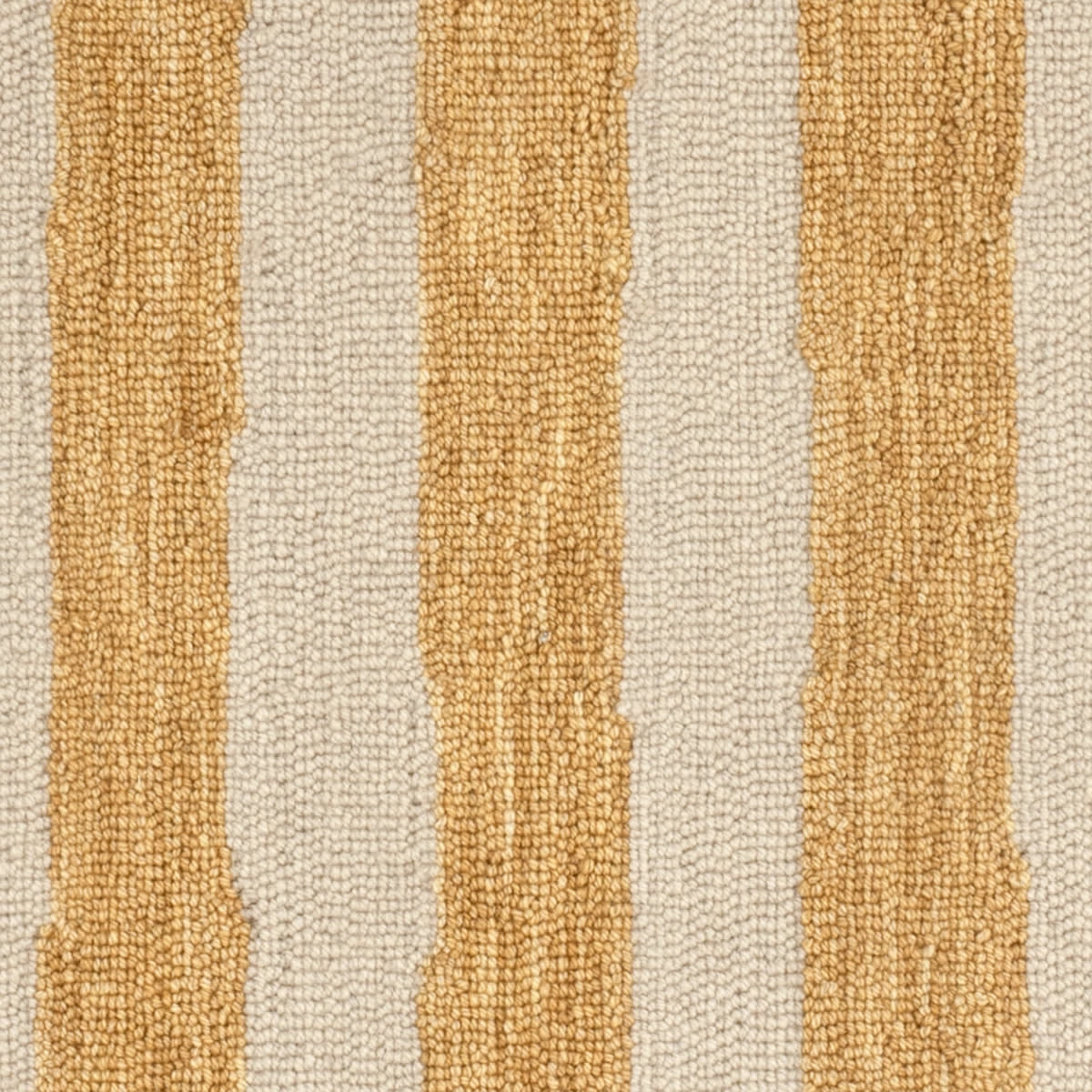 Silas Stripe Hand Micro Hooked Wool Rug Swatch | Gold