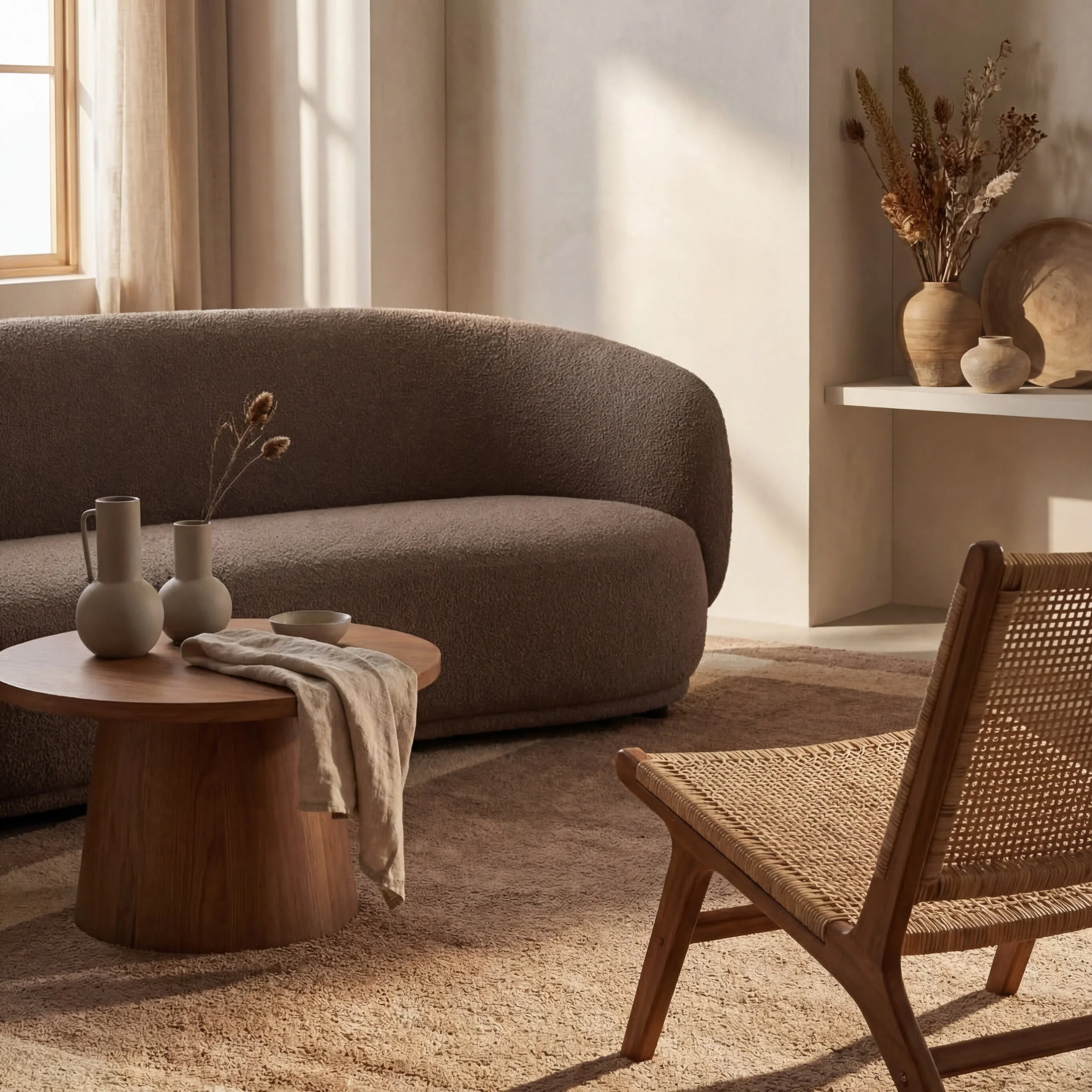 Silja Bordered Rug | Brown - Image 8