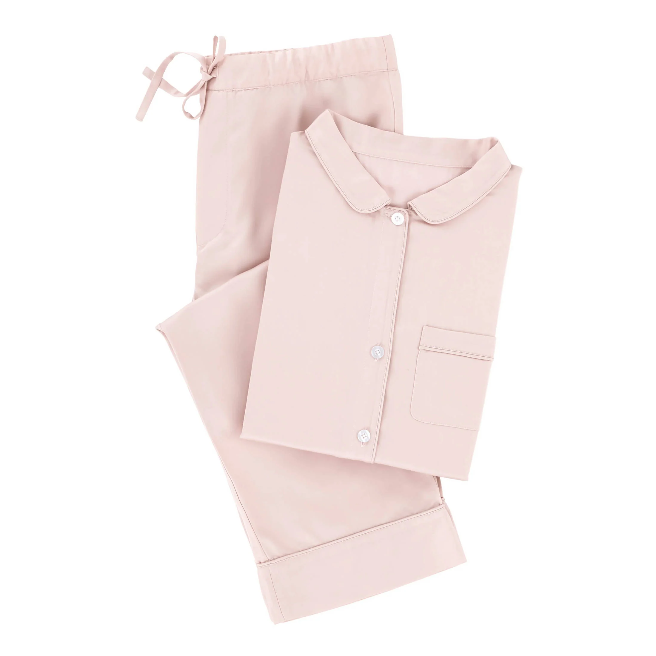 Silken Solid Pajama | Slipper Pink - Image 2