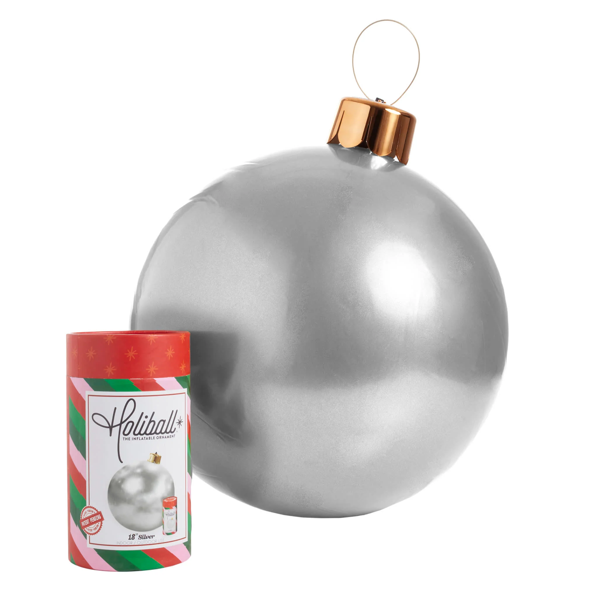 Holiball Inflatable Ornament | Silver - Image 3