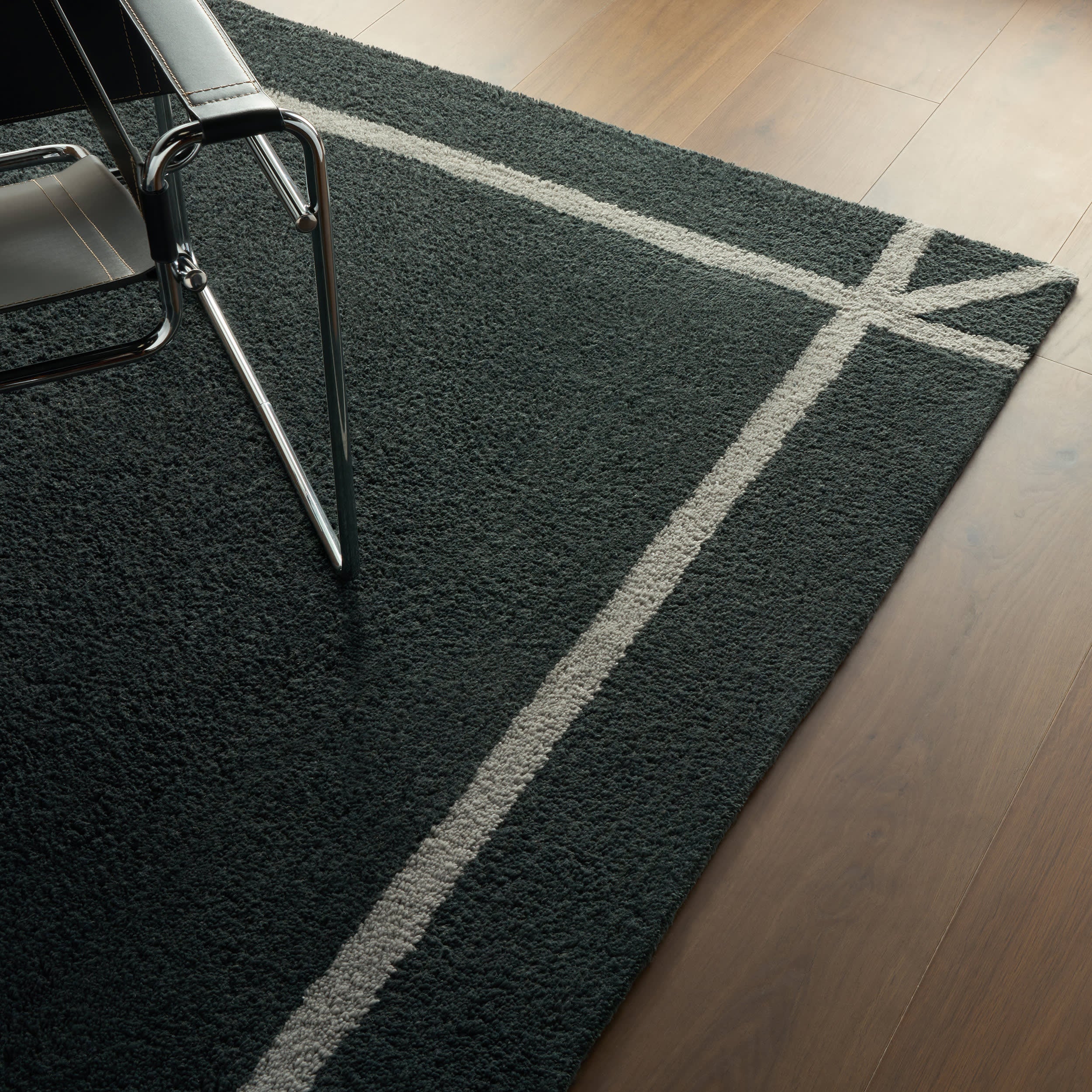 Sivra Bordered Rug | Blue - Image 8