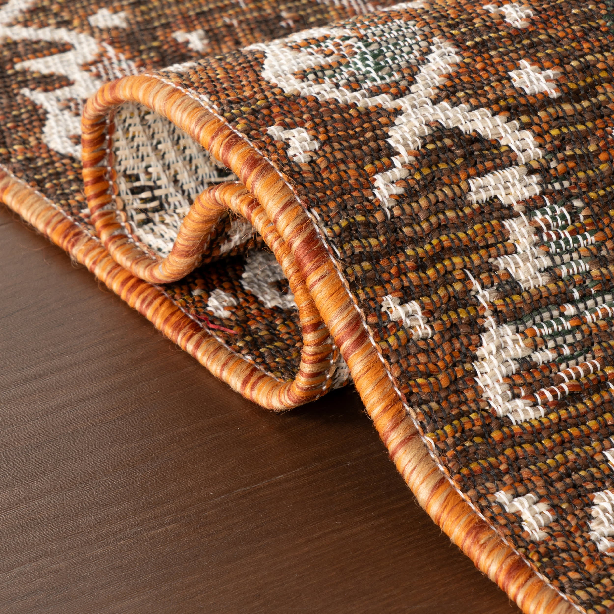 Fallenwood Indoor/Outdoor Rug | Brown - Image 9