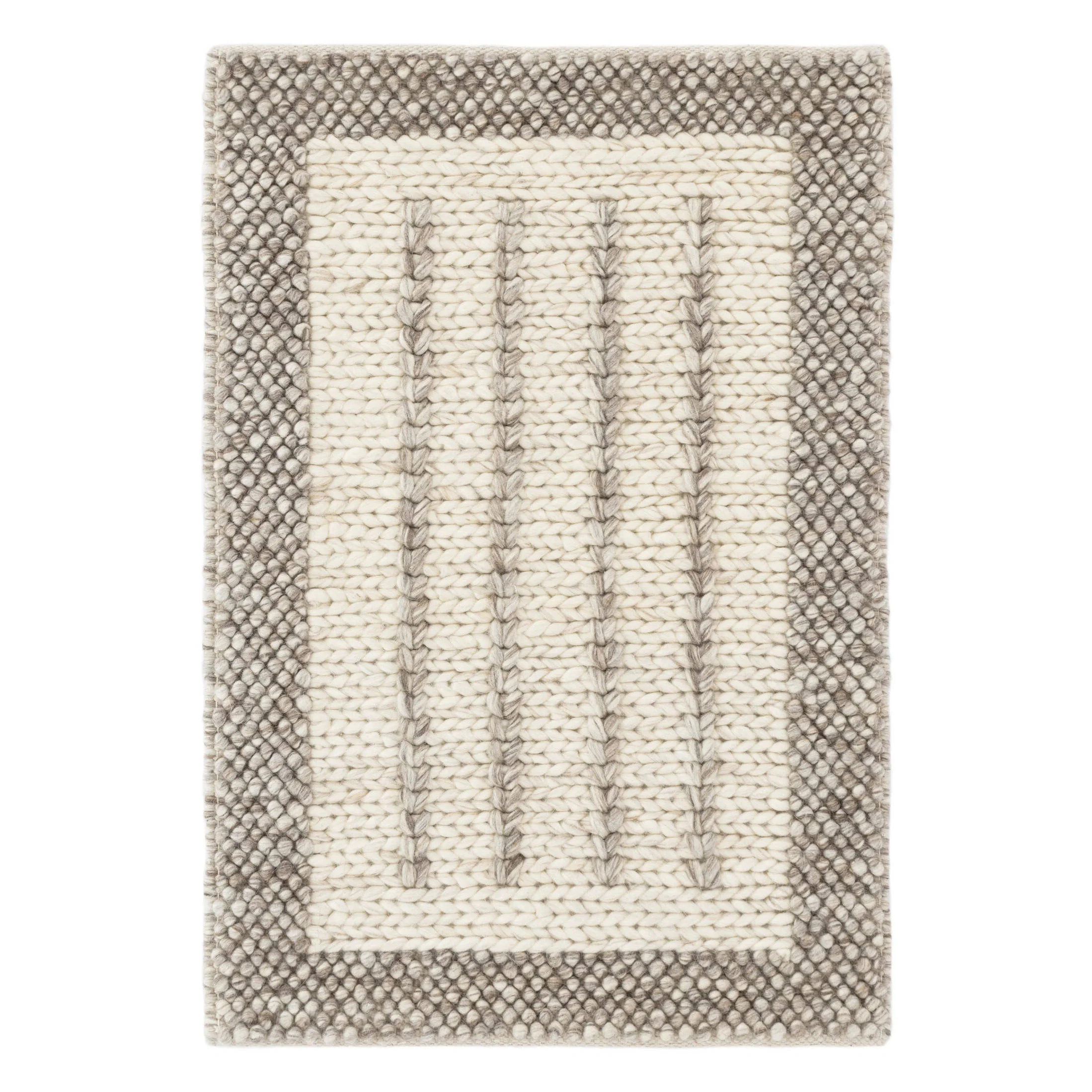 Sorrel Handwoven Wool Rug | Neutral