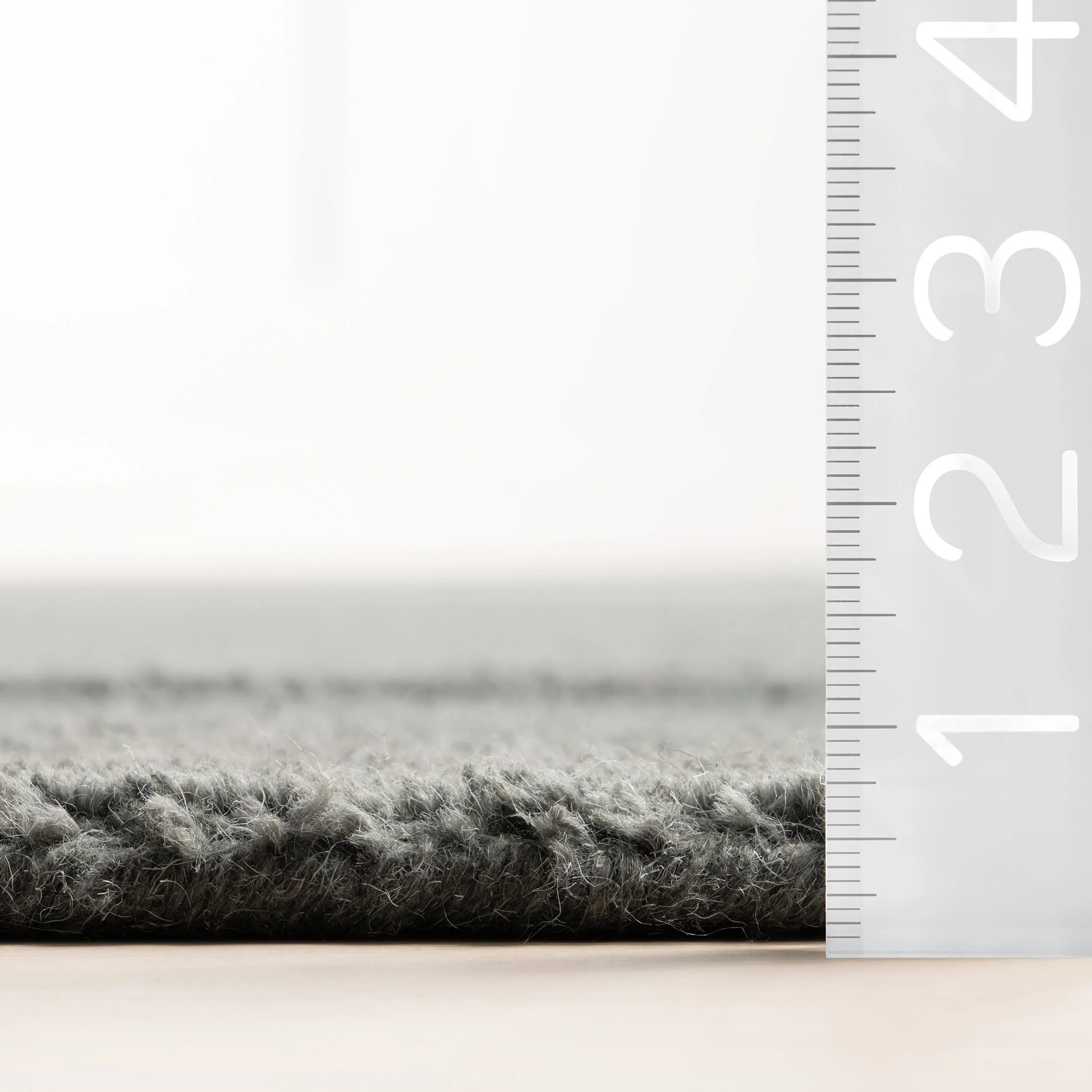 Mesa Stripe Hand Tufted Wool Rug | Charcoal - Image 7
