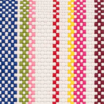 Summer Stripe Handwoven Indoor/Outdoor Rug Swatch | Multi