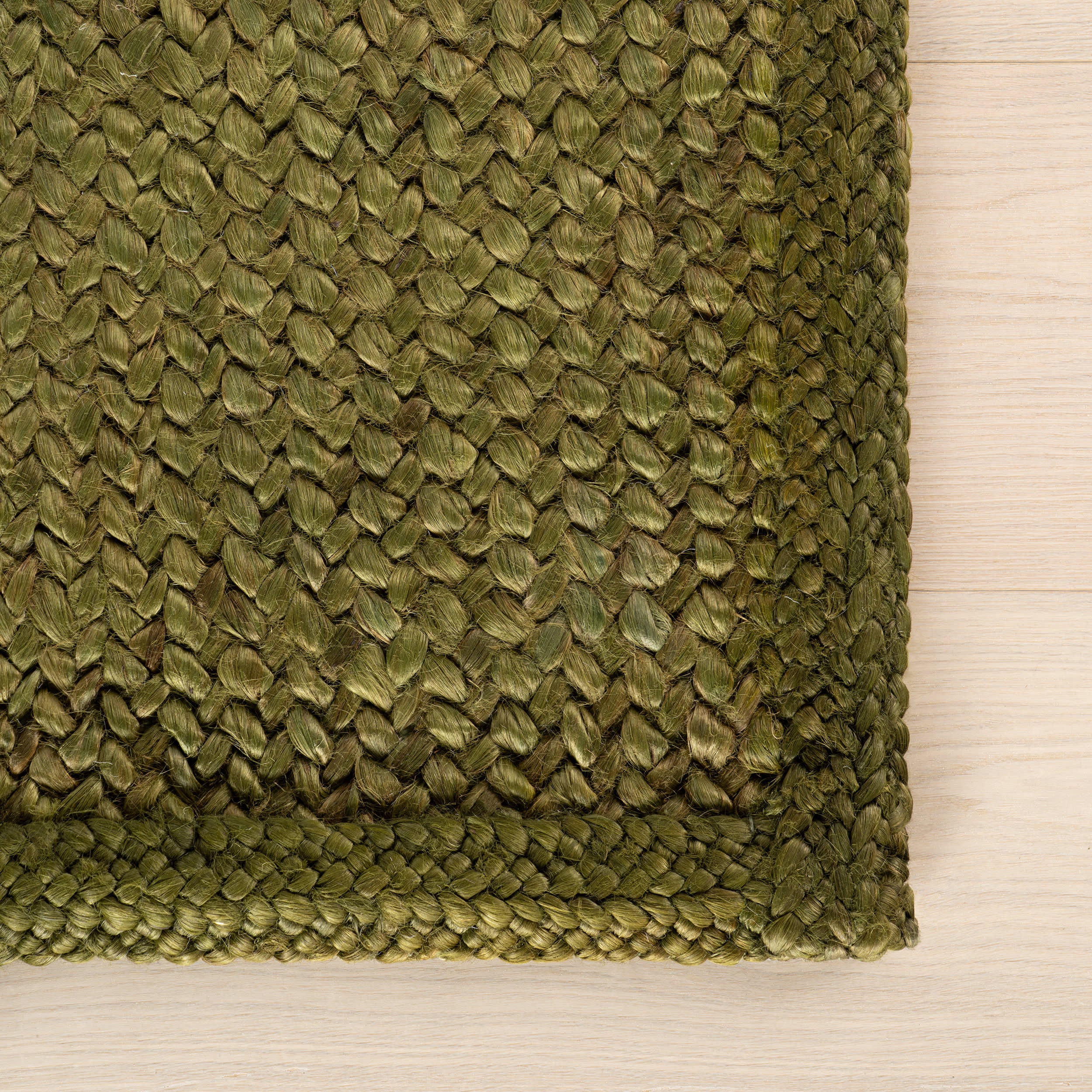 Thale Textured Handmade Jute Rug | Moss - Image 6
