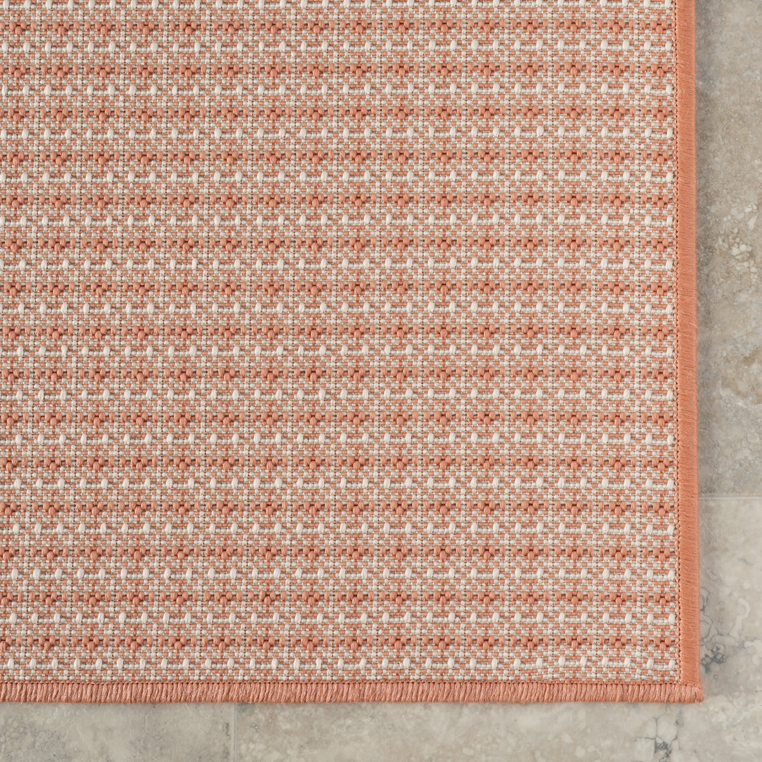 Tirzah Modern Indoor/Outdoor Rug | Coral - Image 4