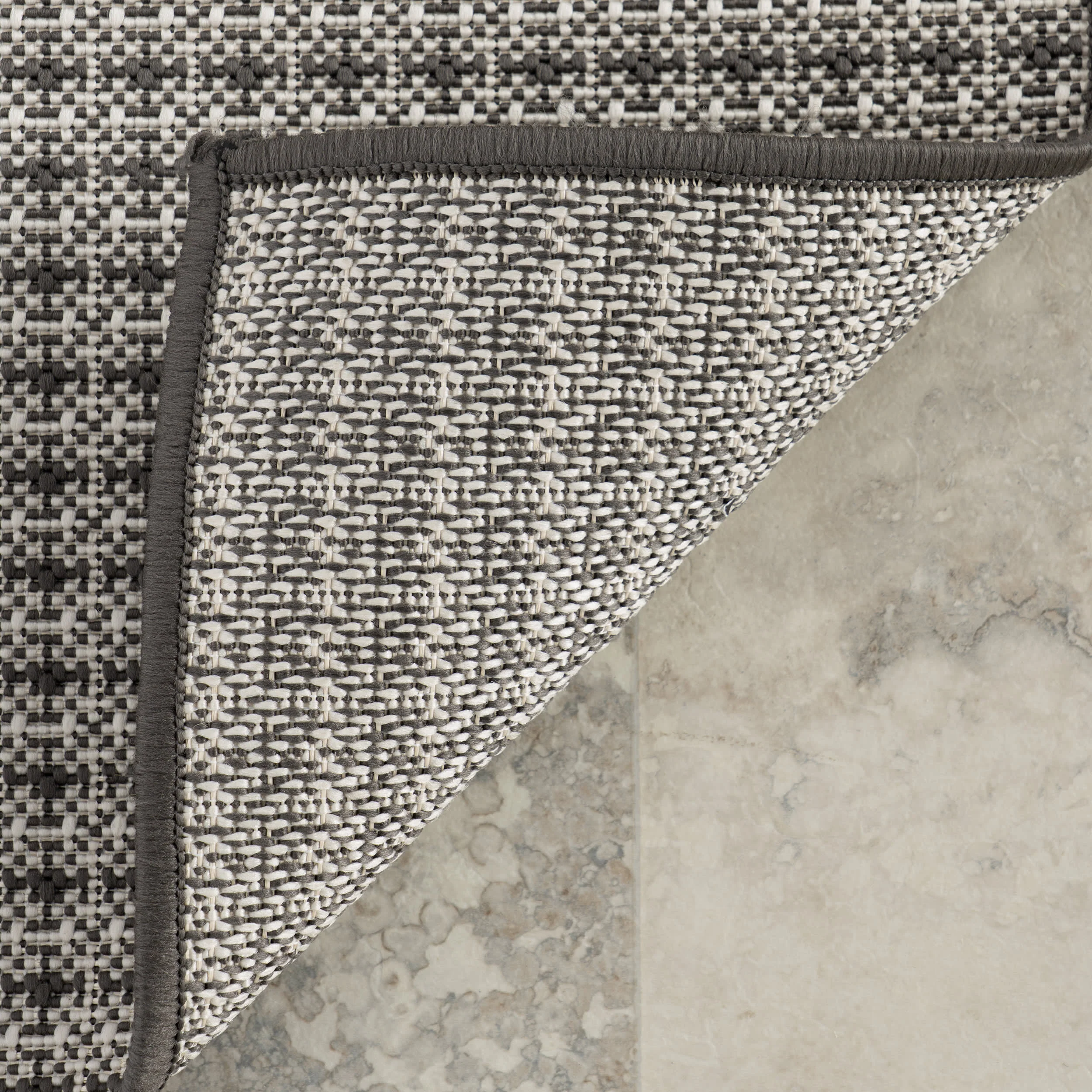 Tirzah Modern Indoor/Outdoor Rug | Grey - Image 3