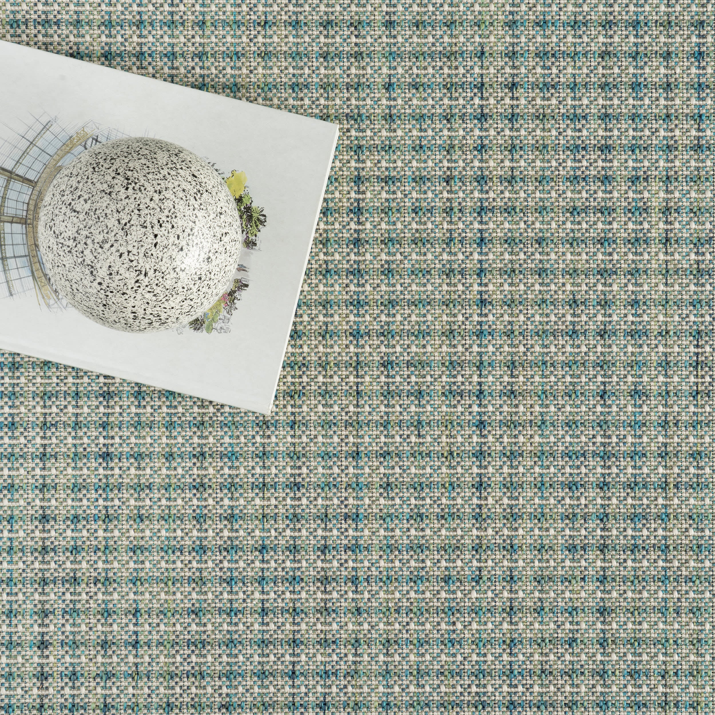 Tirzah Modern Indoor/Outdoor Rug | Teal - Image 6