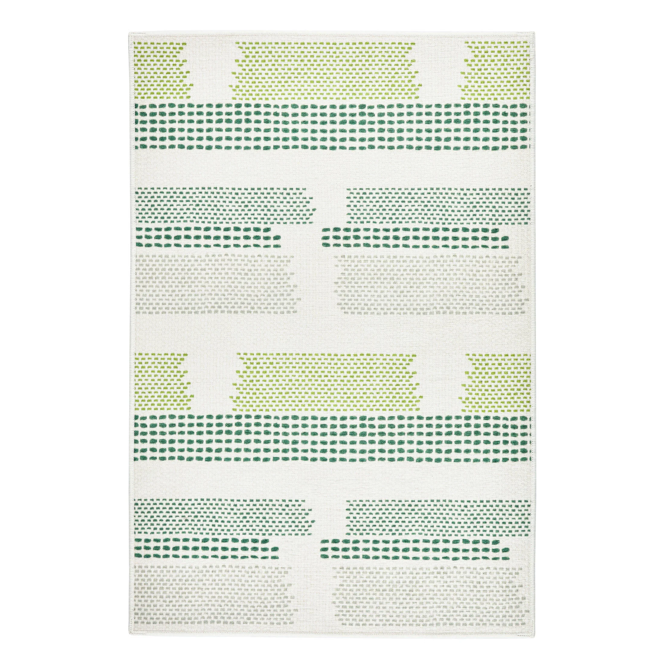 Tread Lightly Machine Washable Rug | Green