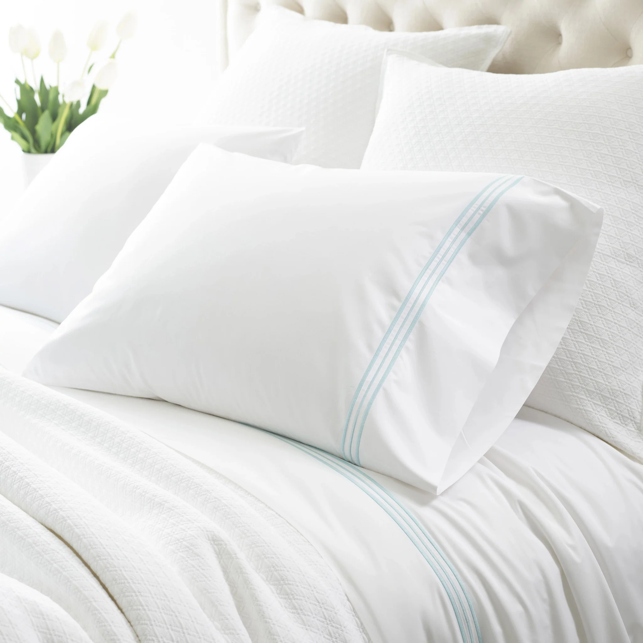 Trio Flat Sheet | Sky