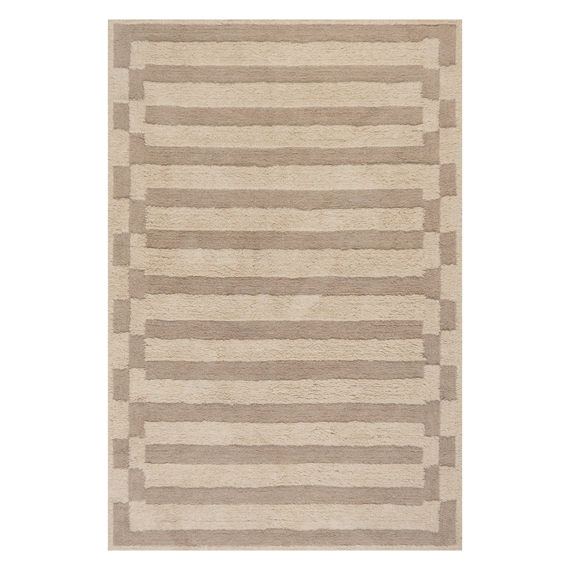 Velaina Handmade Washable Wool Rug | Ivory