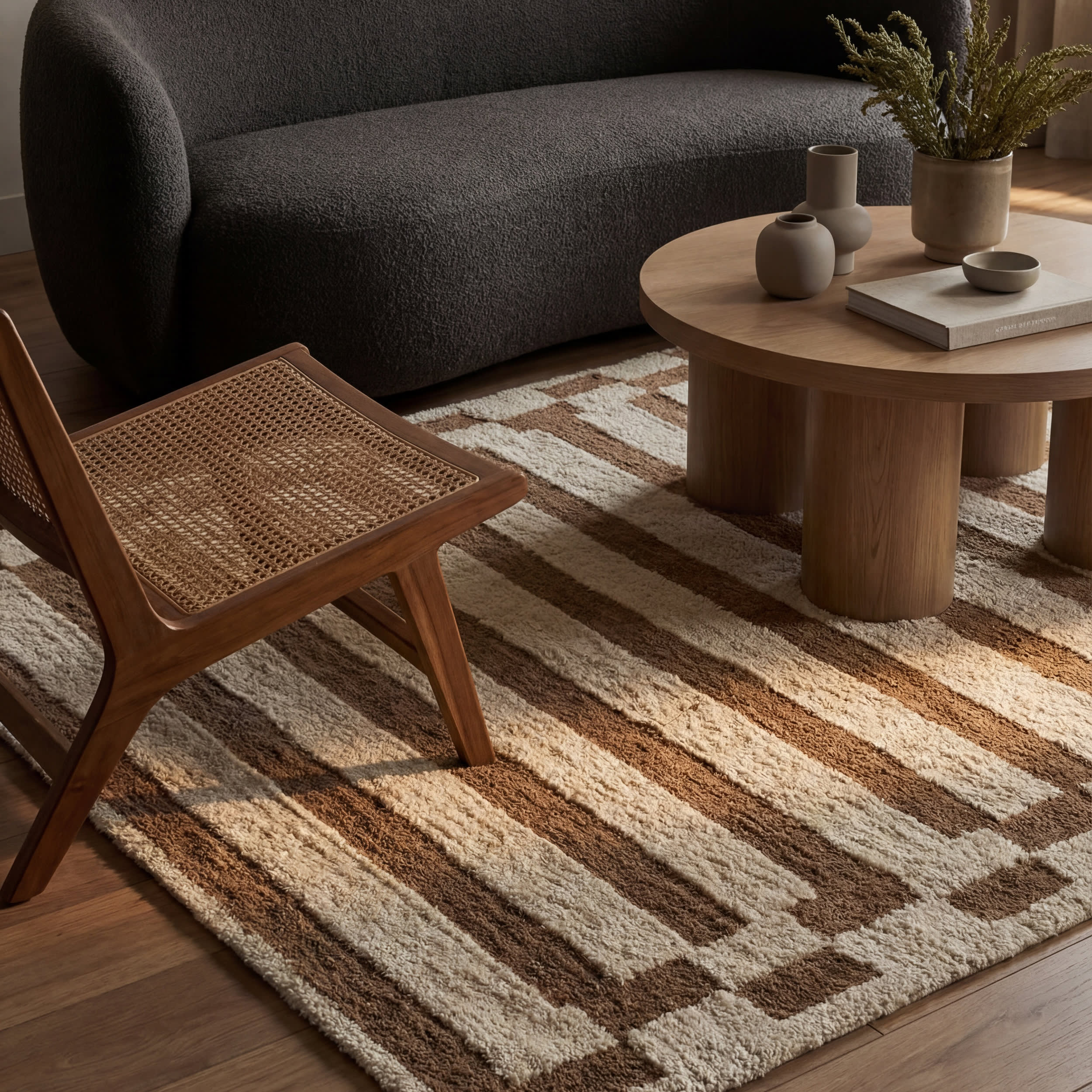 Velaina Handmade Washable Wool Rug | Tan - Image 8