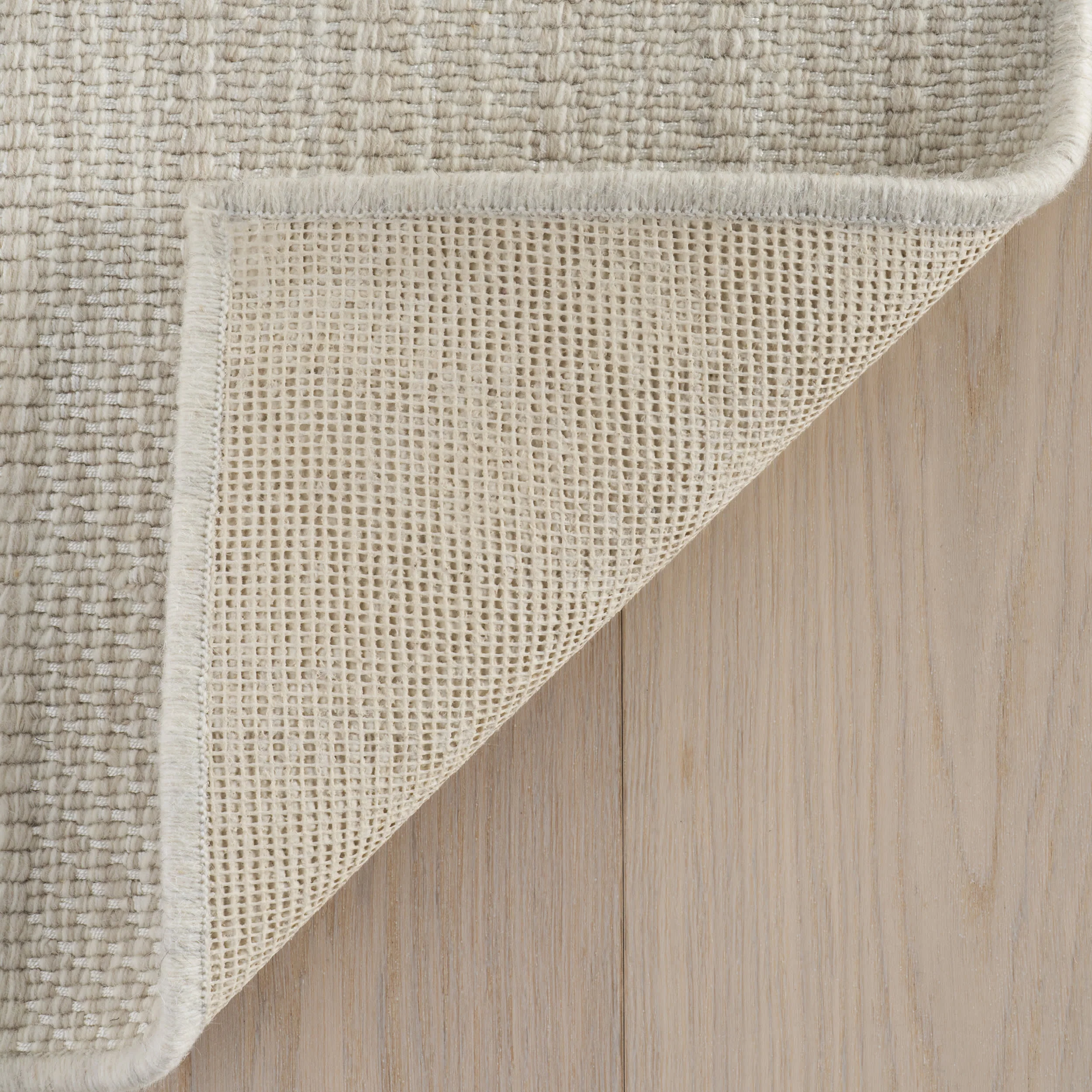 Venka Herringbone Woven Custom Rug | Natural - Image 3