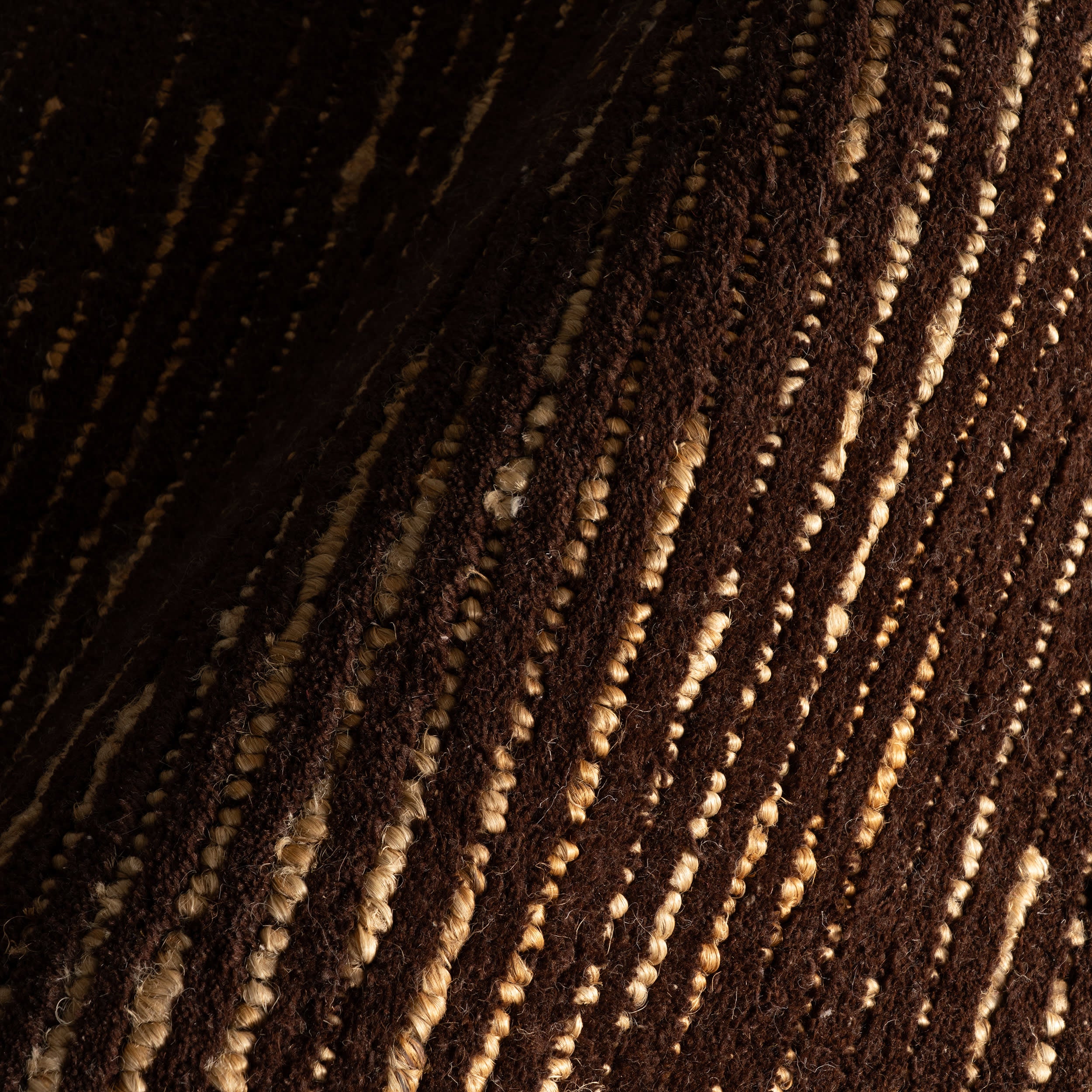 Vicart Modern Striped Bohemian Rug | Brown - Image 6