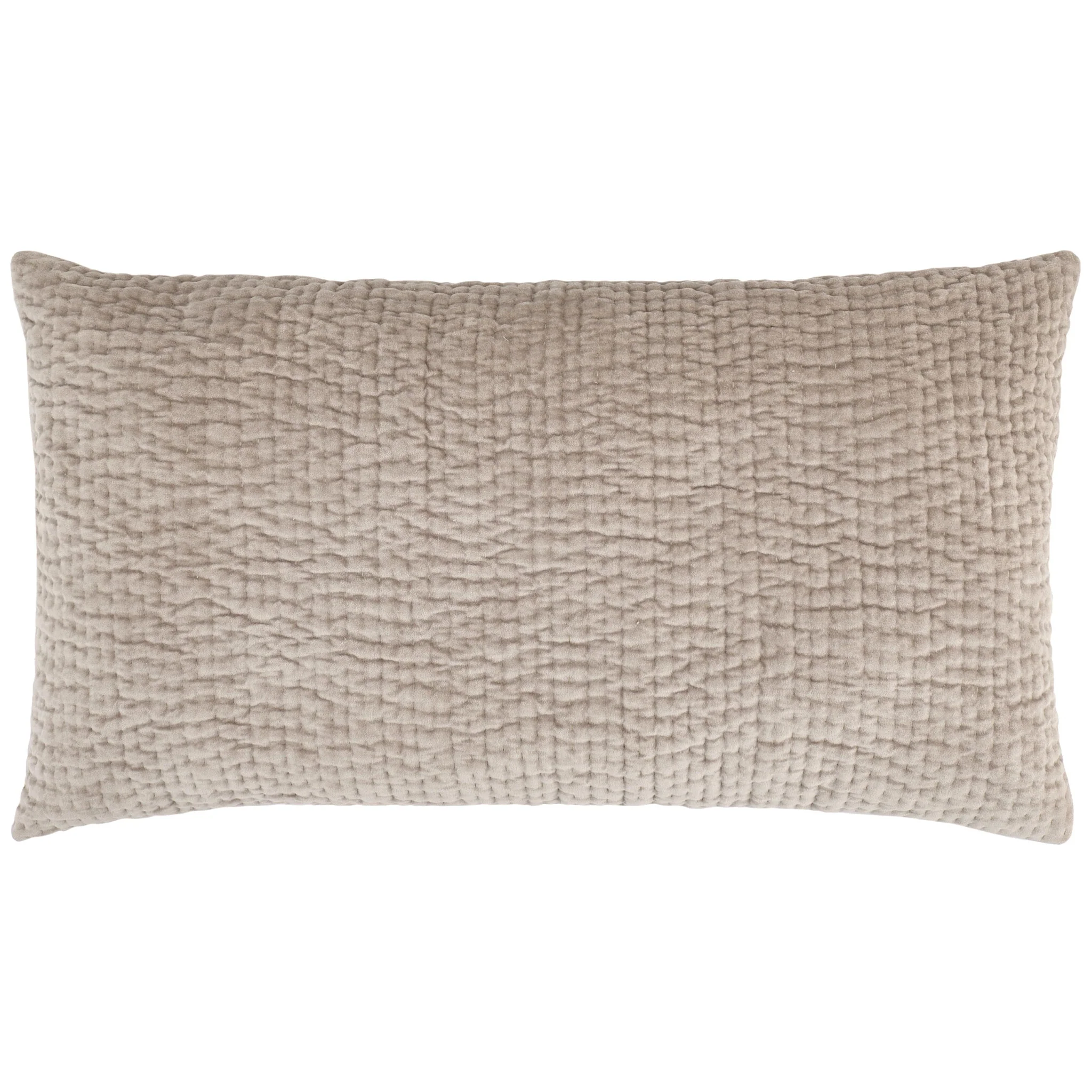 Viola Velvet Grey Quilted Sham - Image 3