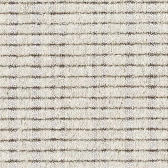 Warren Ticking Woven Wool Custom With Attached Rug Pad Rug Swatch | Silver